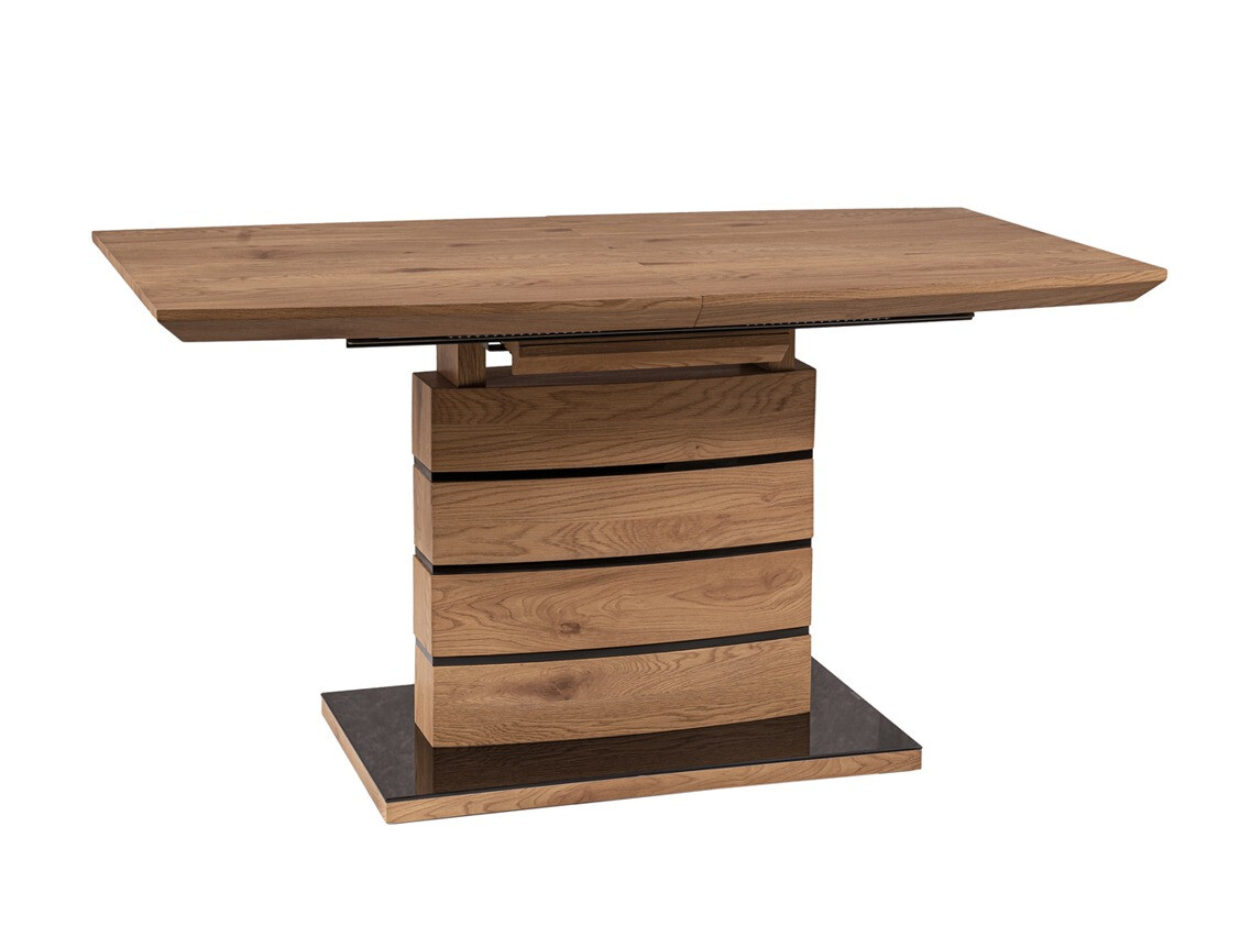 Miza Detroit 569 (Hrast + Sijaj črna)