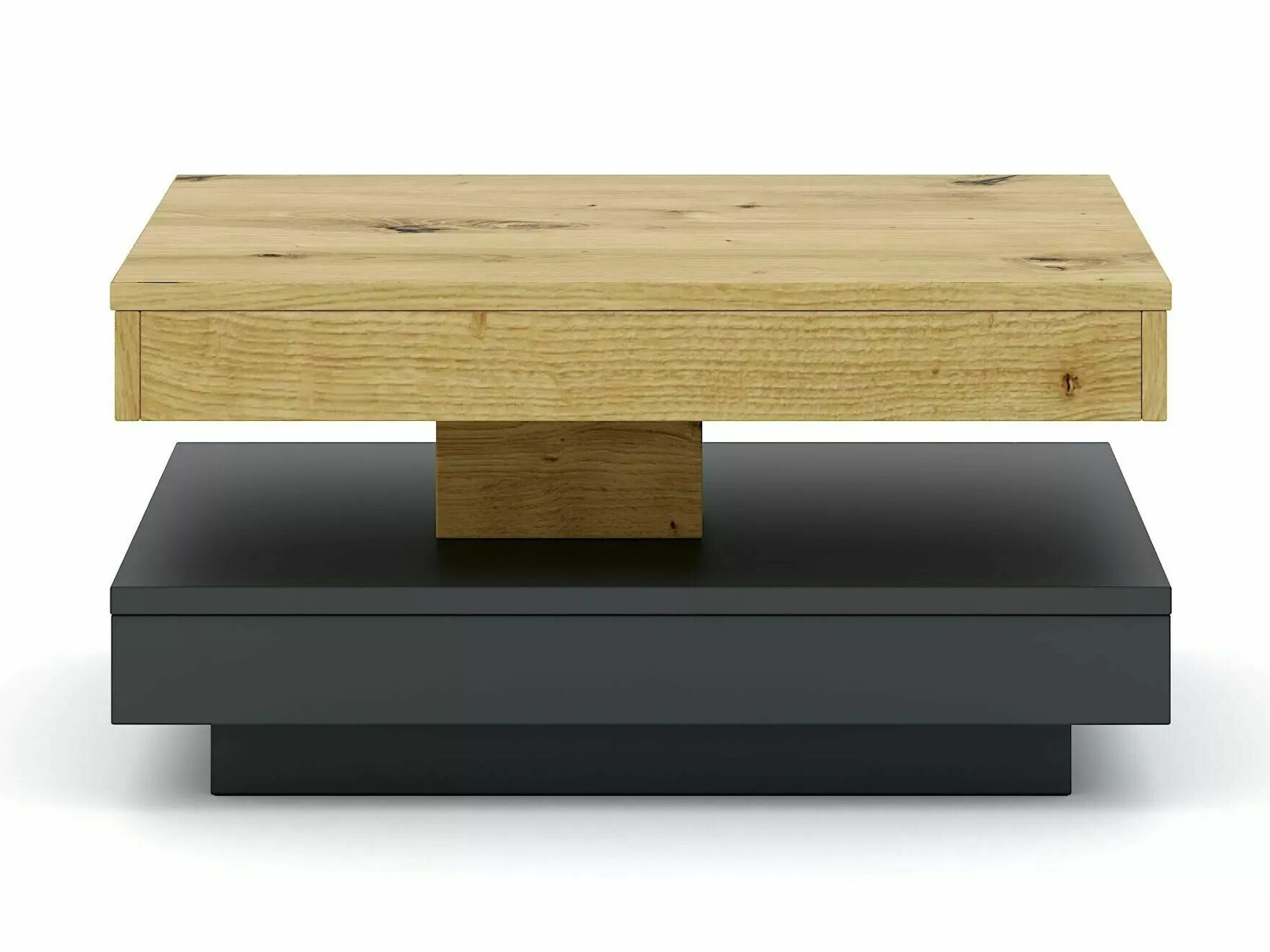 Raztegljiva klubska mizica Detroit 579 (Artisan hrast + Antracit)