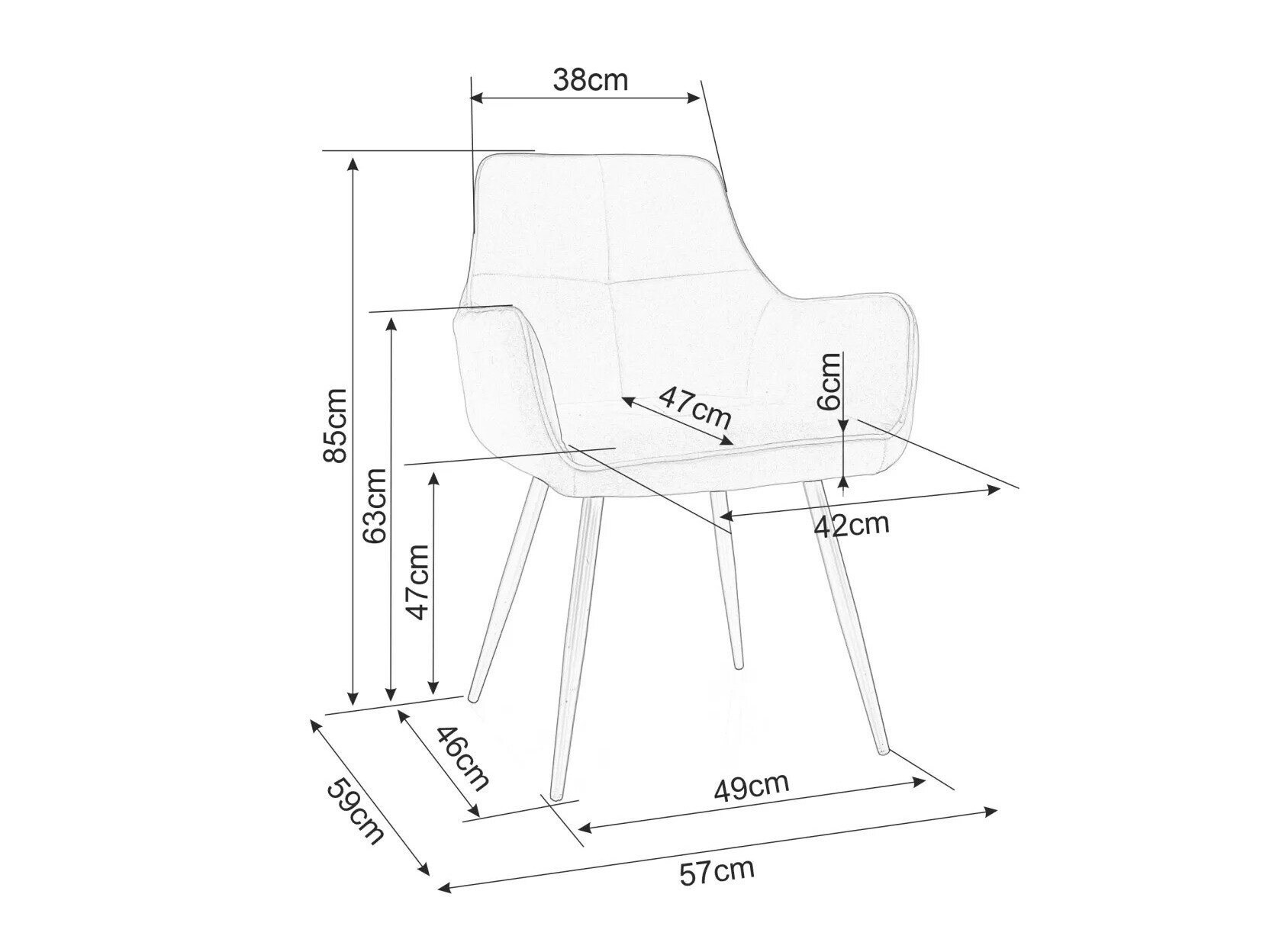 Stol Detroit 578 (Bež)