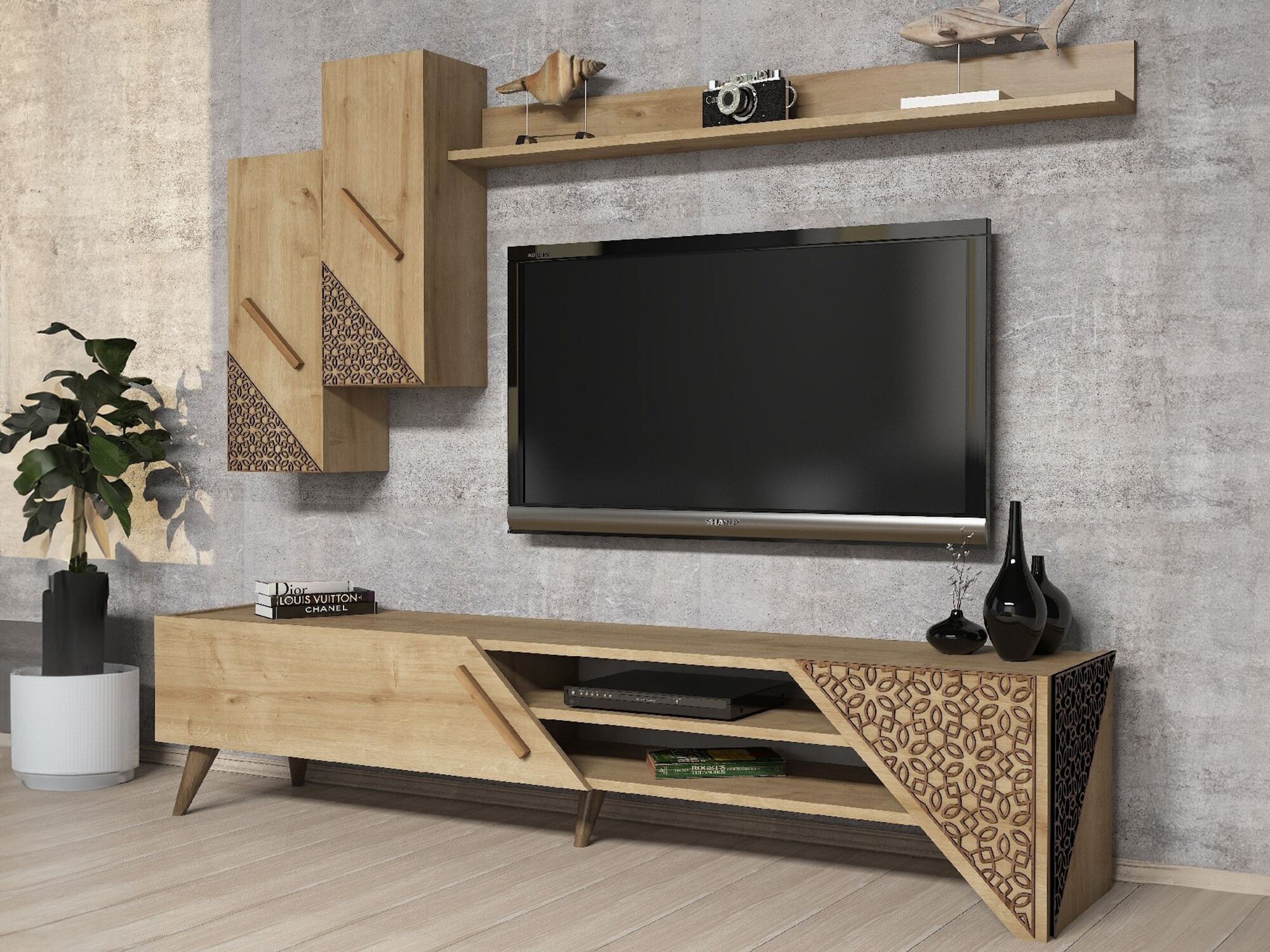 Komplet za dnevno sobo Kailua 1564 (Hrast)