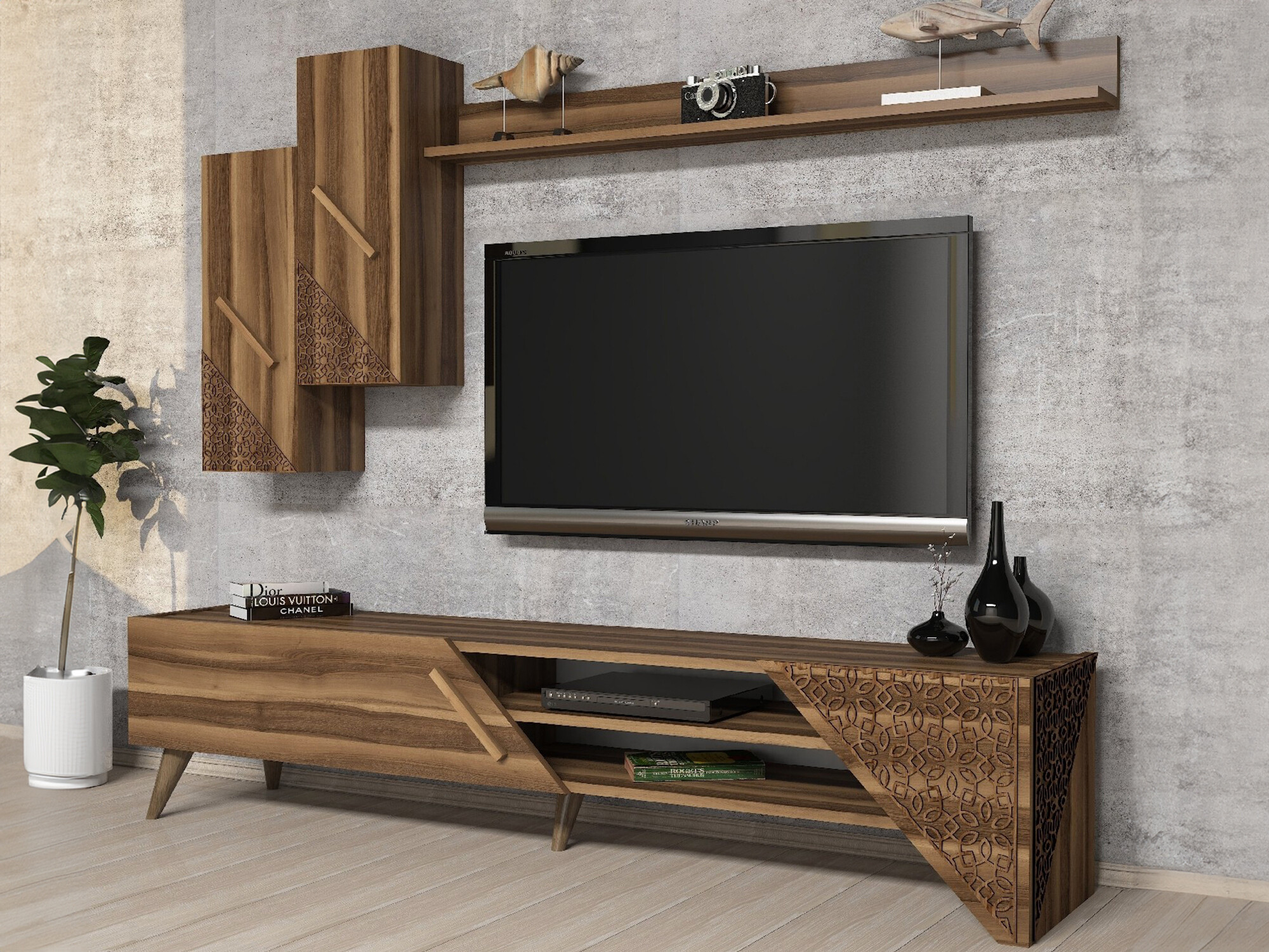 Komplet za dnevno sobo Kailua 1564 (Oreh)