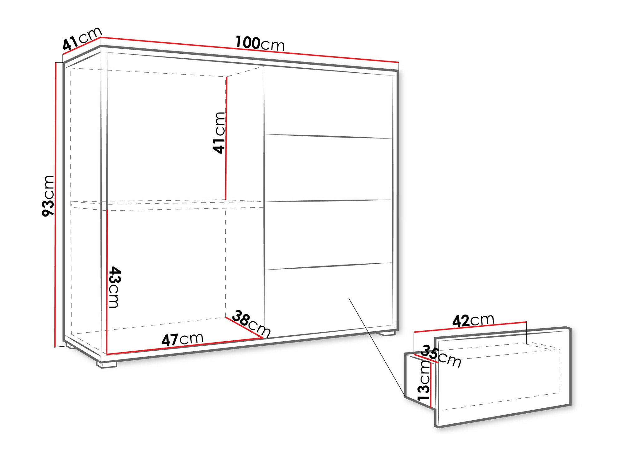 Komoda Comfivo Fersoe 102 (Kašmir)