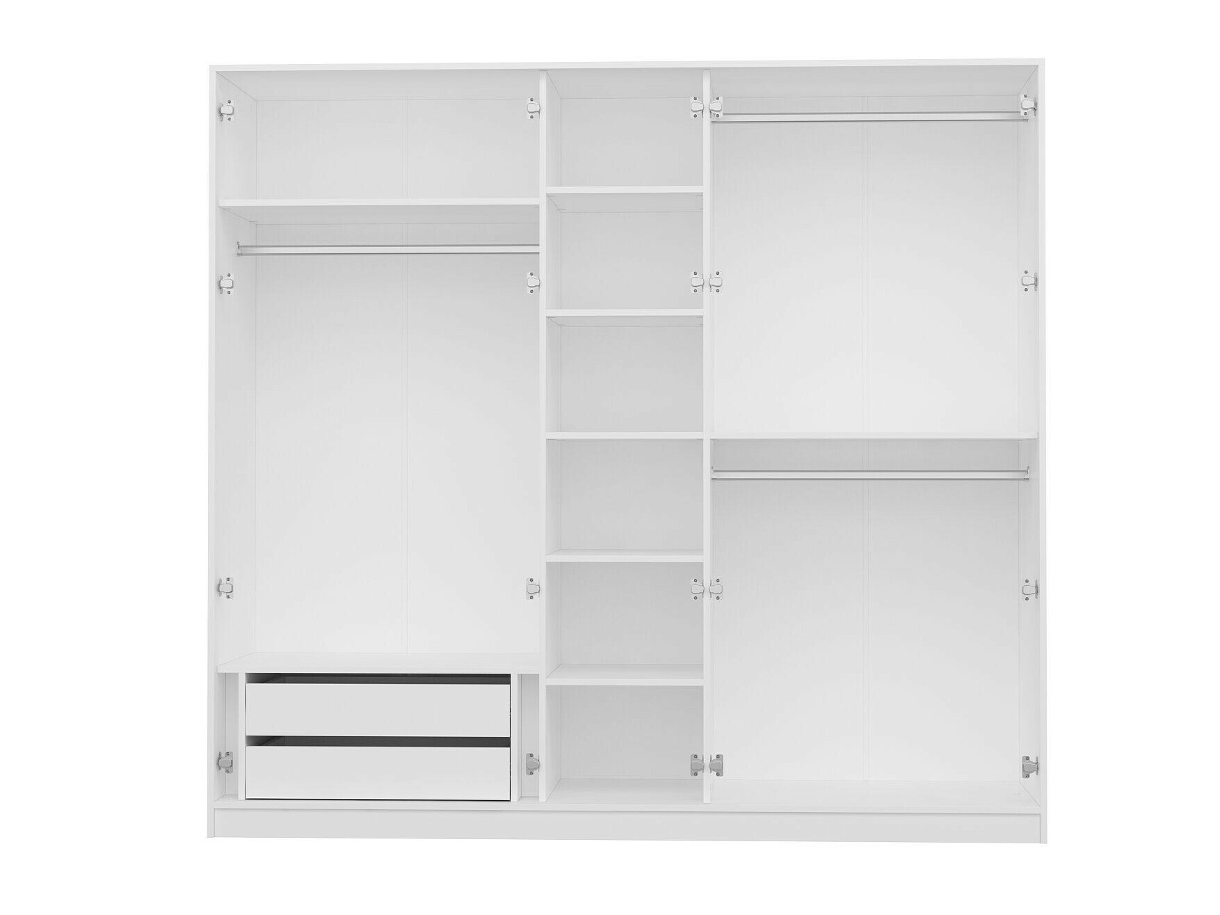 Garderobna omara Kailua 2255 (Bela)