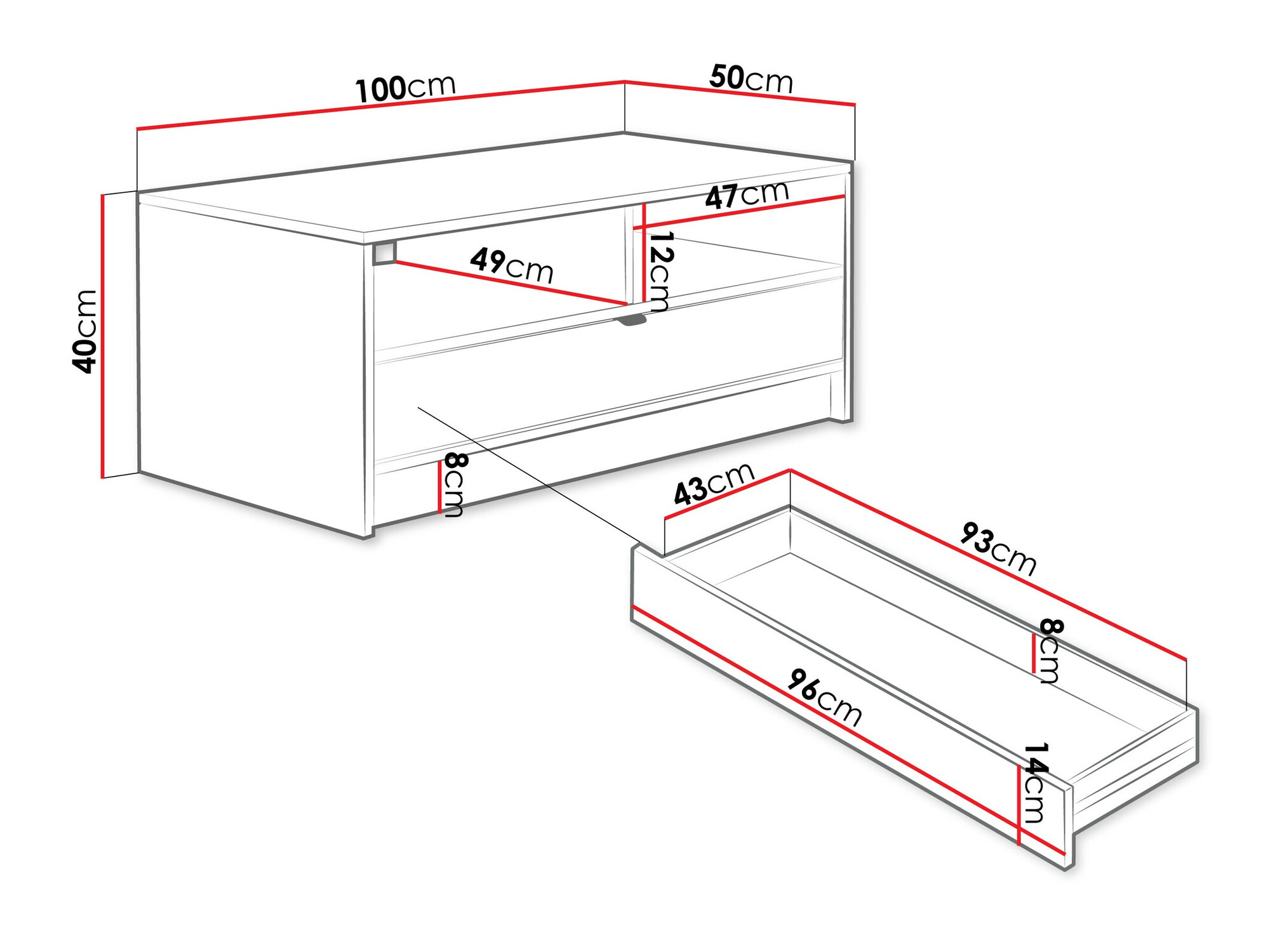 Klubska mizica Comfivo Larmire 105 (Bež)