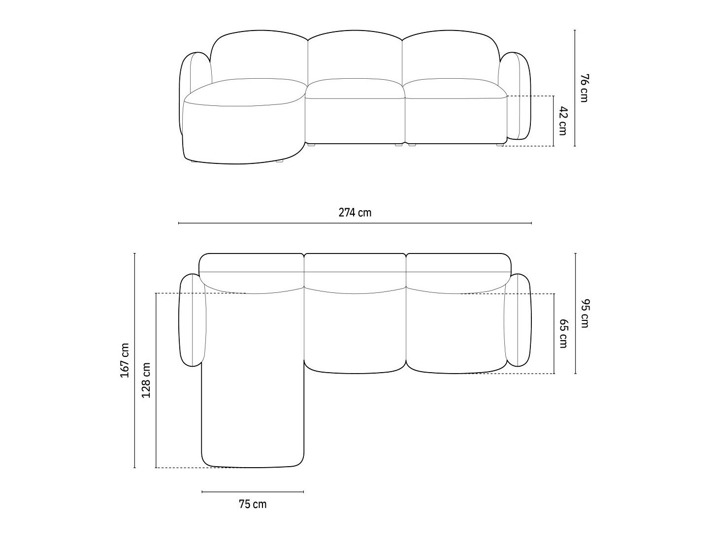 Kotna garnitura Tolmira 104 (Casino Črna)