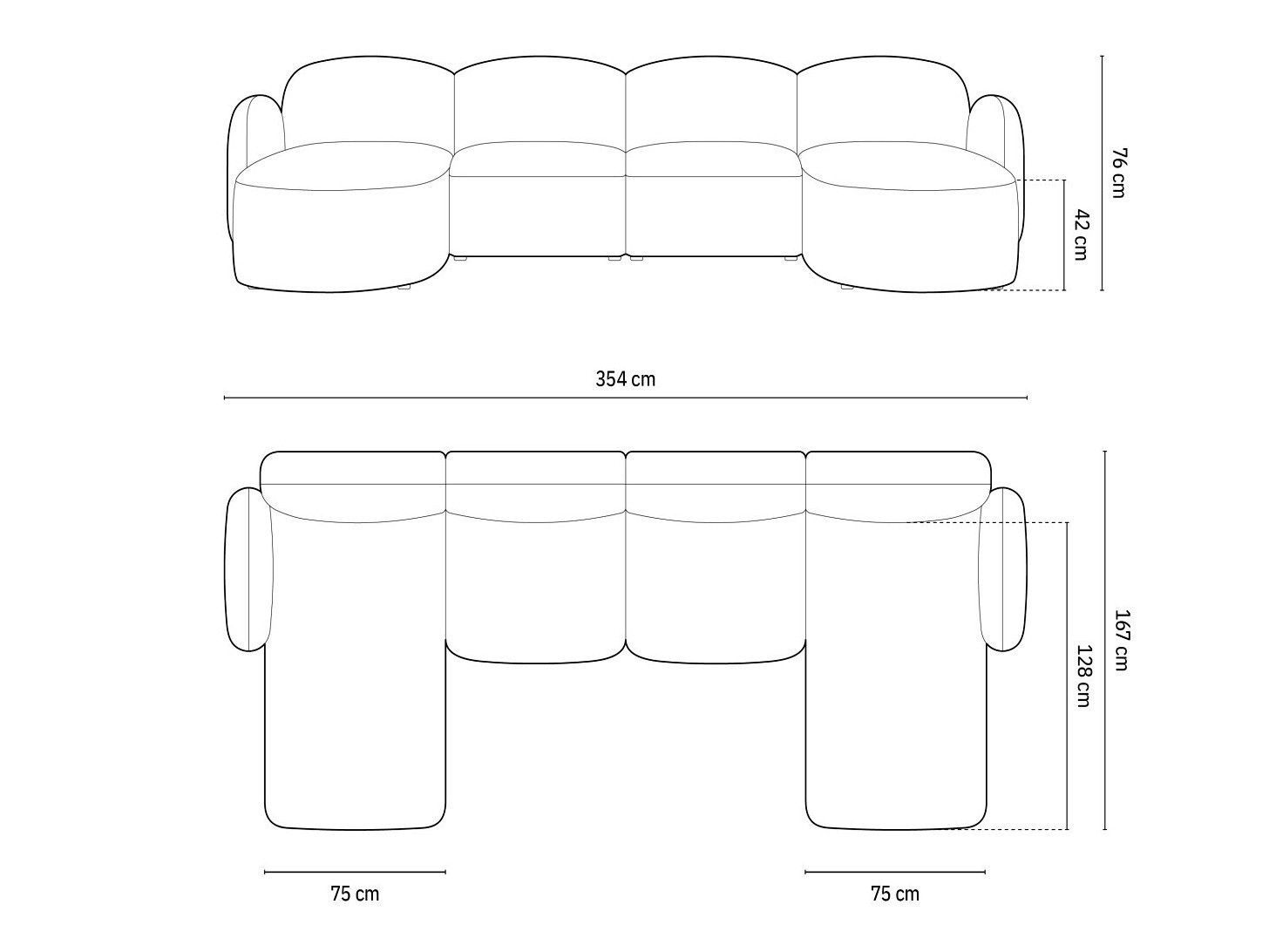 Kotna garnitura Tolmira 105 (Casino Bež)