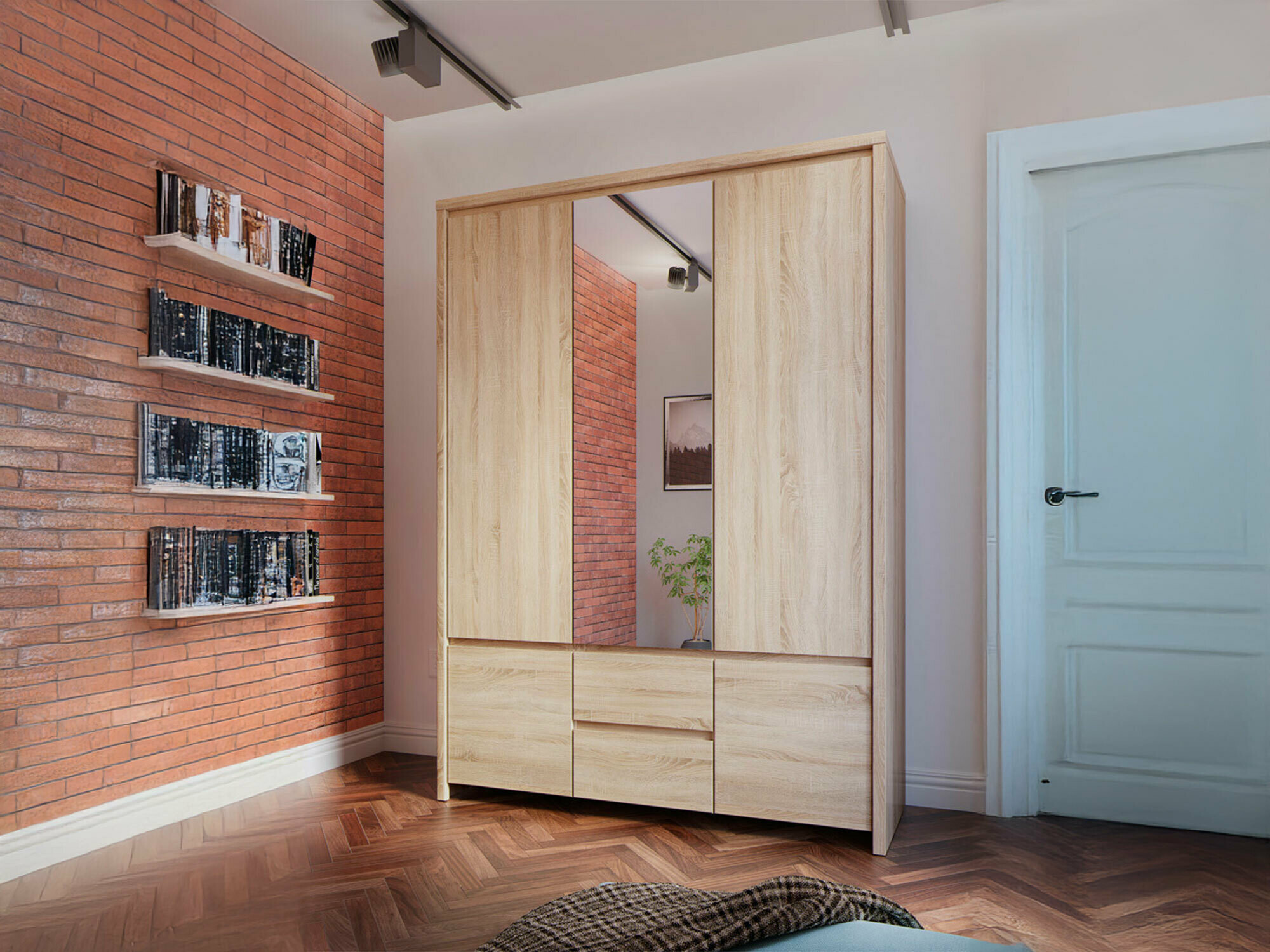 Garderobna omara Nolroma 118 (Sonoma hrast)