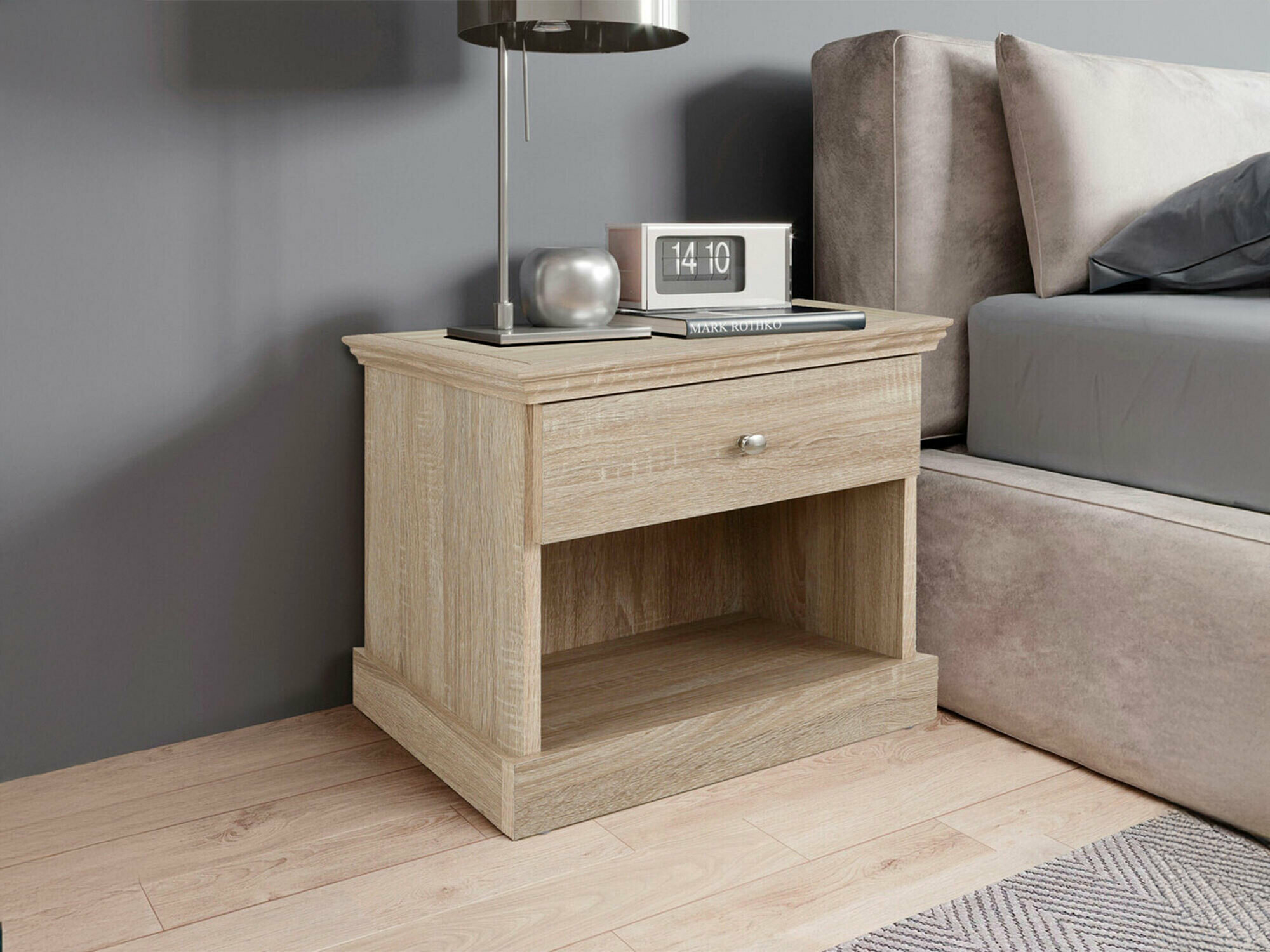 Nočna omarica Lirveri 111 (Lahki hrast)