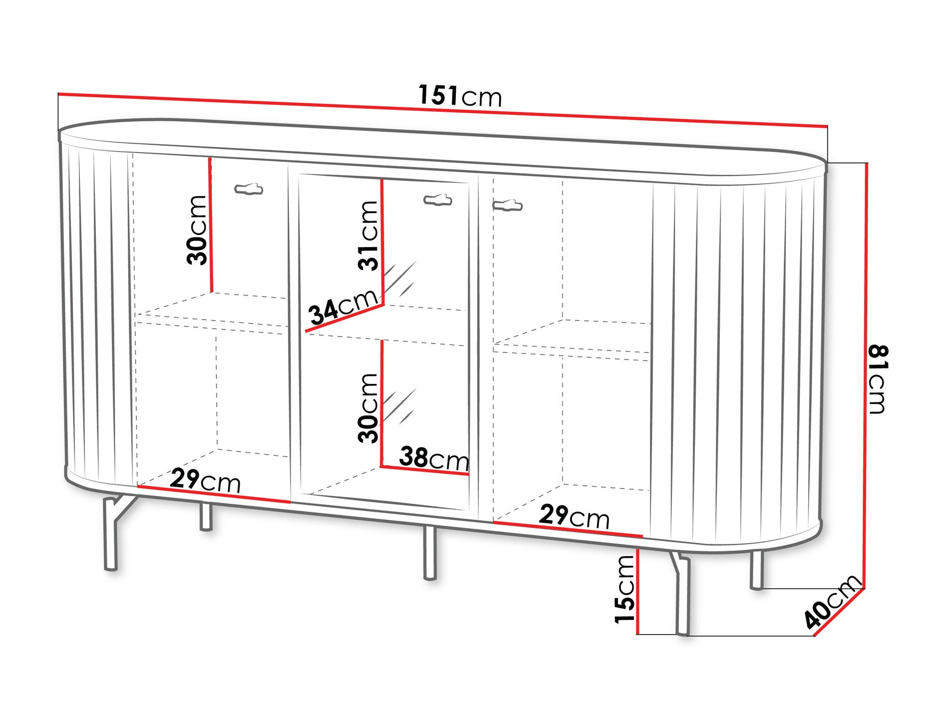 Omarica Novmono 102 (Črna)