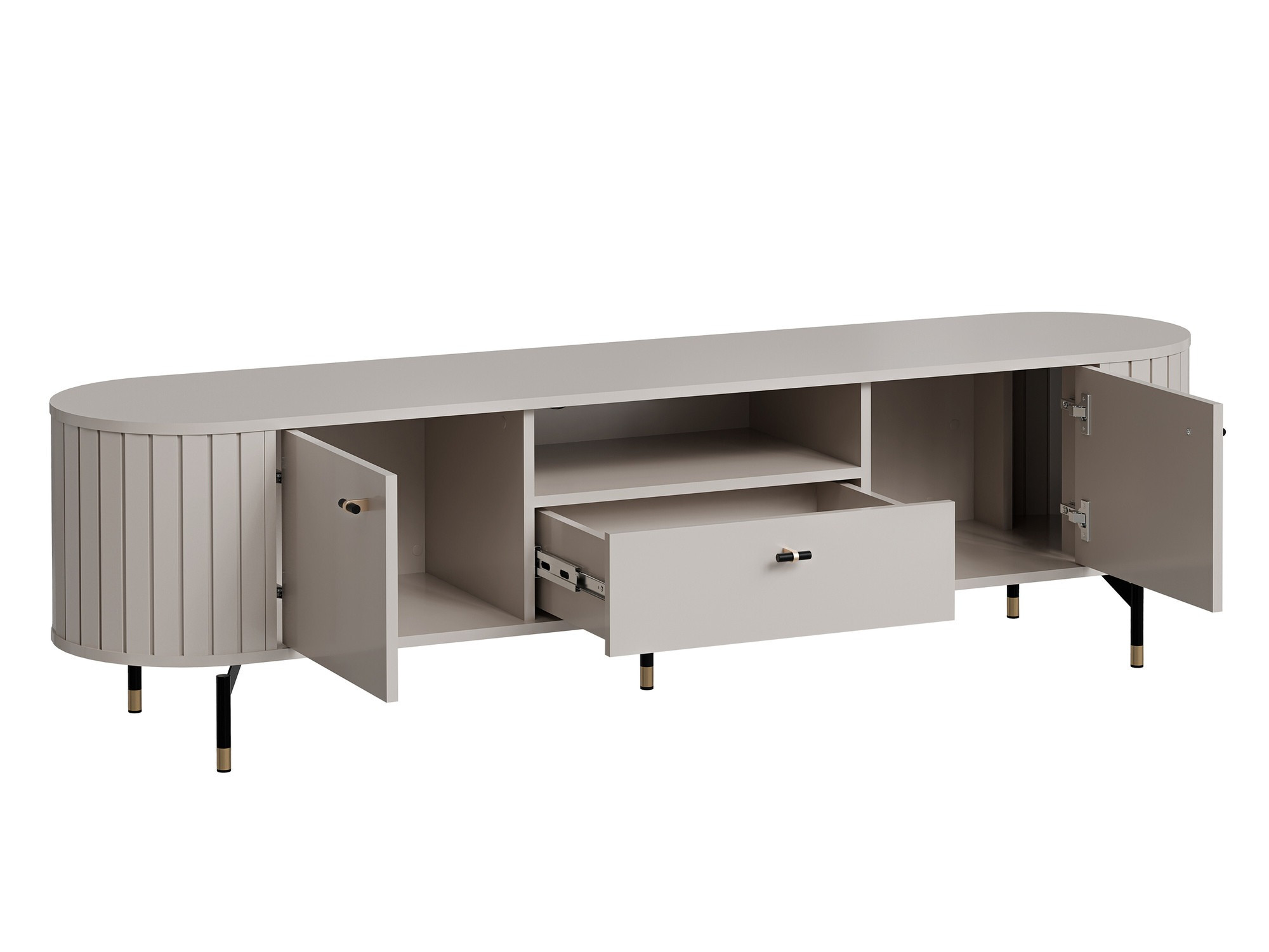 Komplet za dnevno sobo Novmono 108 (Črna)