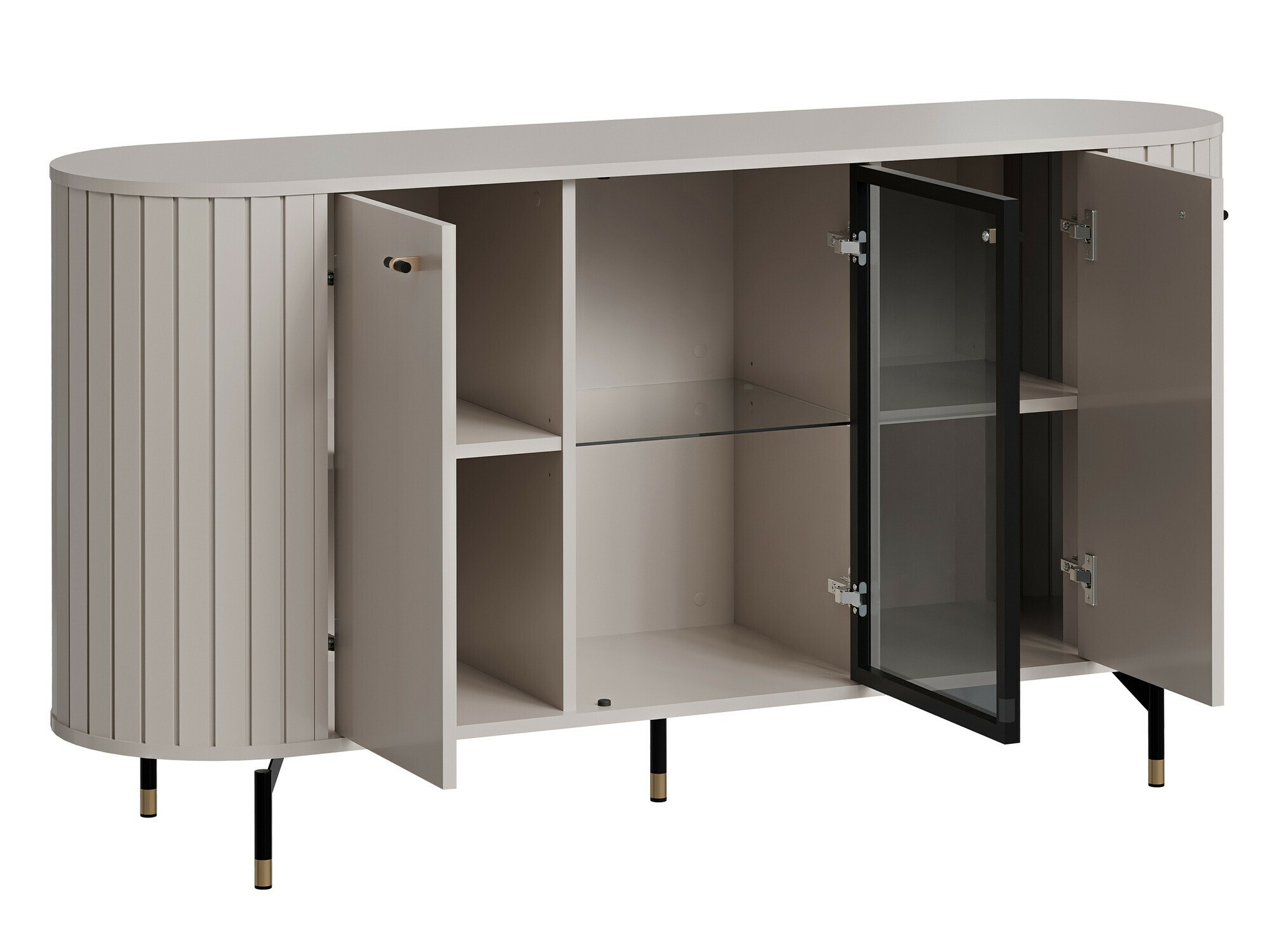 Komplet za dnevno sobo Novmono 109 (Črna)