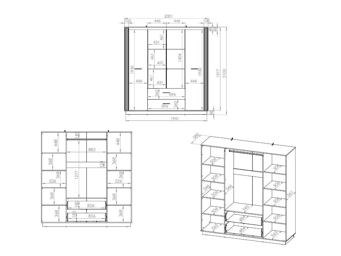 Garderobna omara Livluo 100