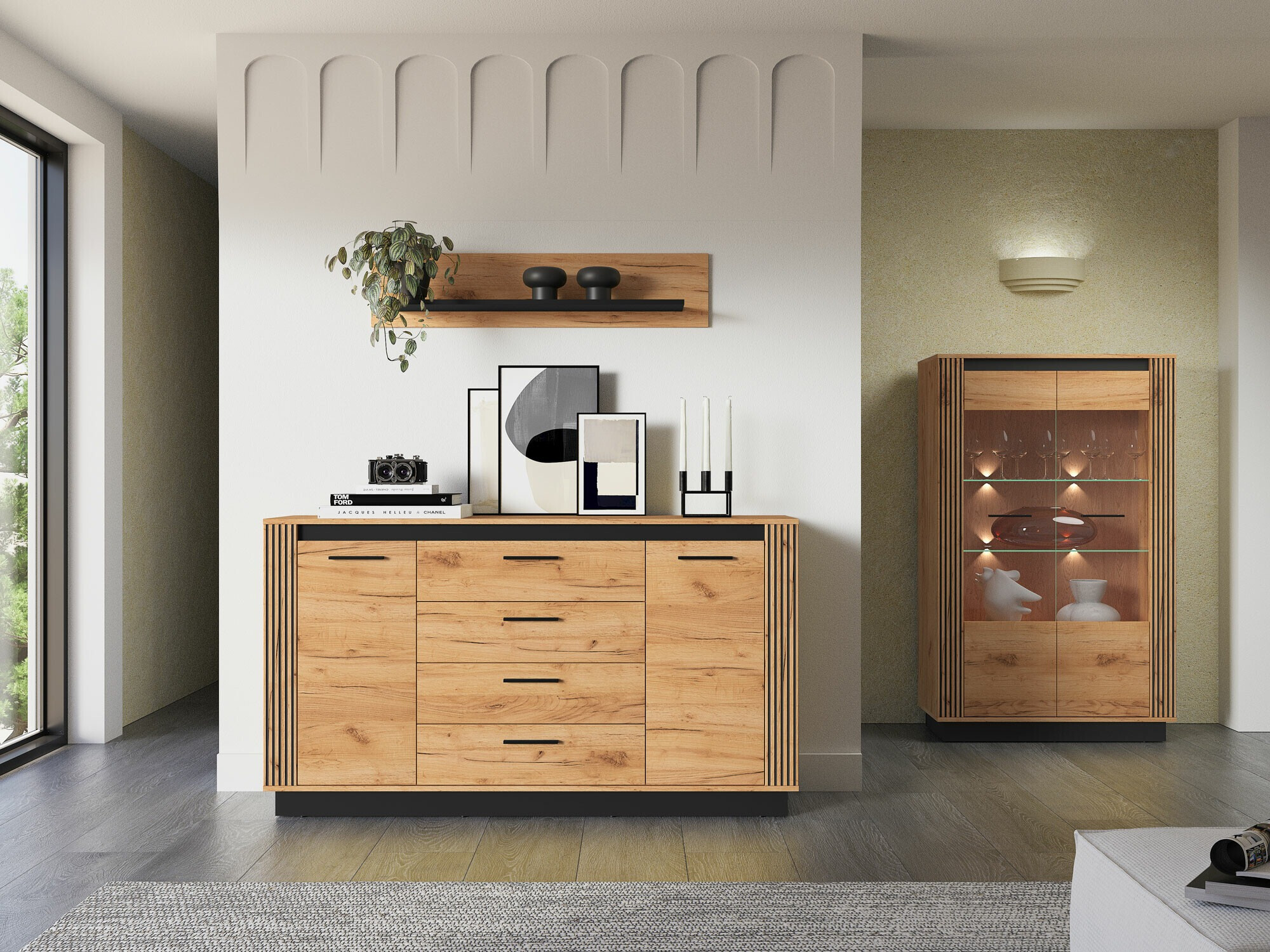 Stenska polica Livluo 108