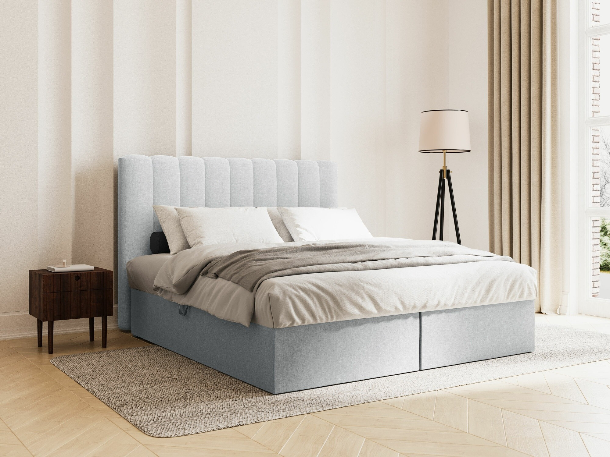 Boxspring postelja Beckley 113 (Moly 70)