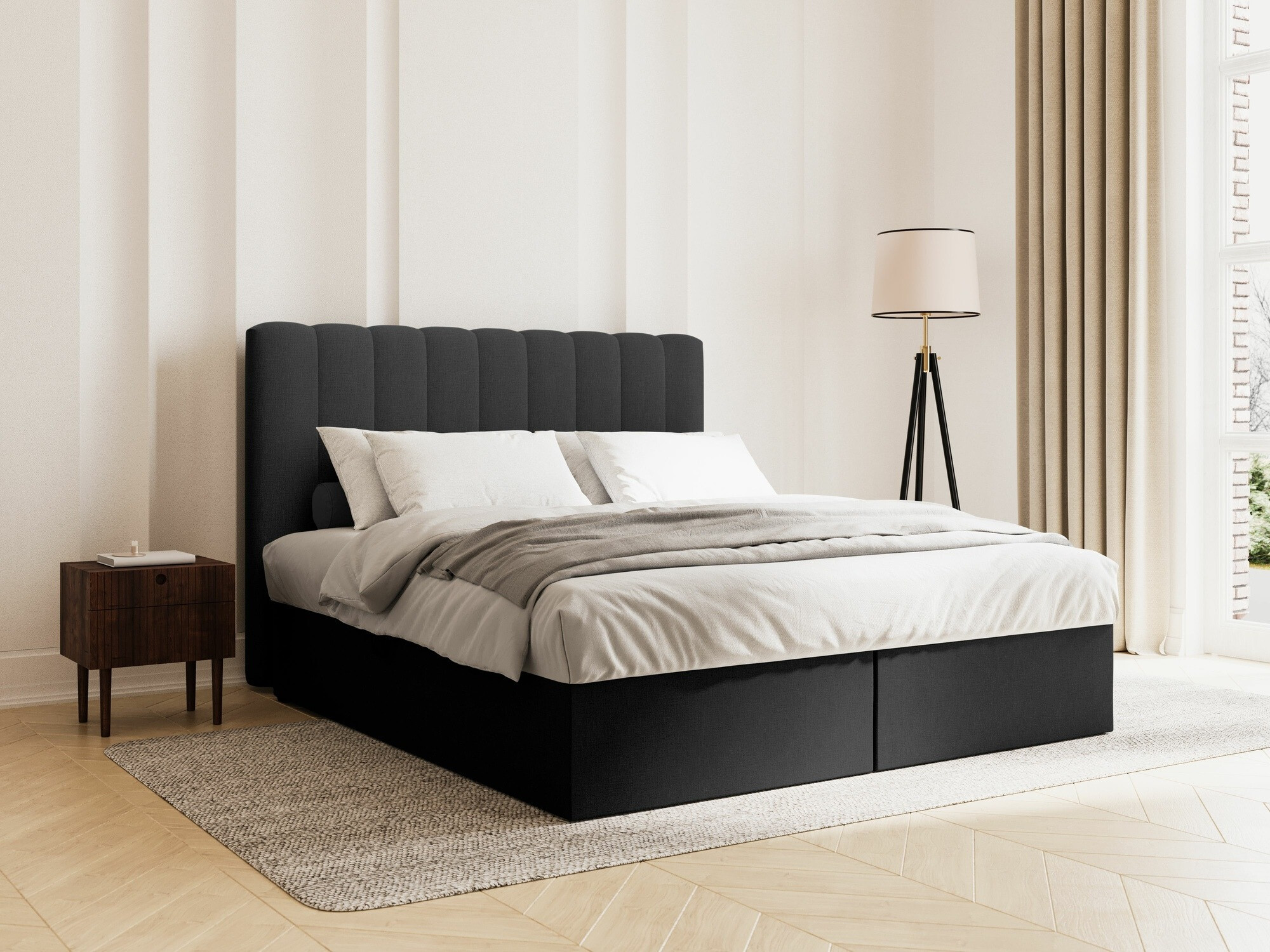 Boxspring postelja Beckley 113 (Moly 97)