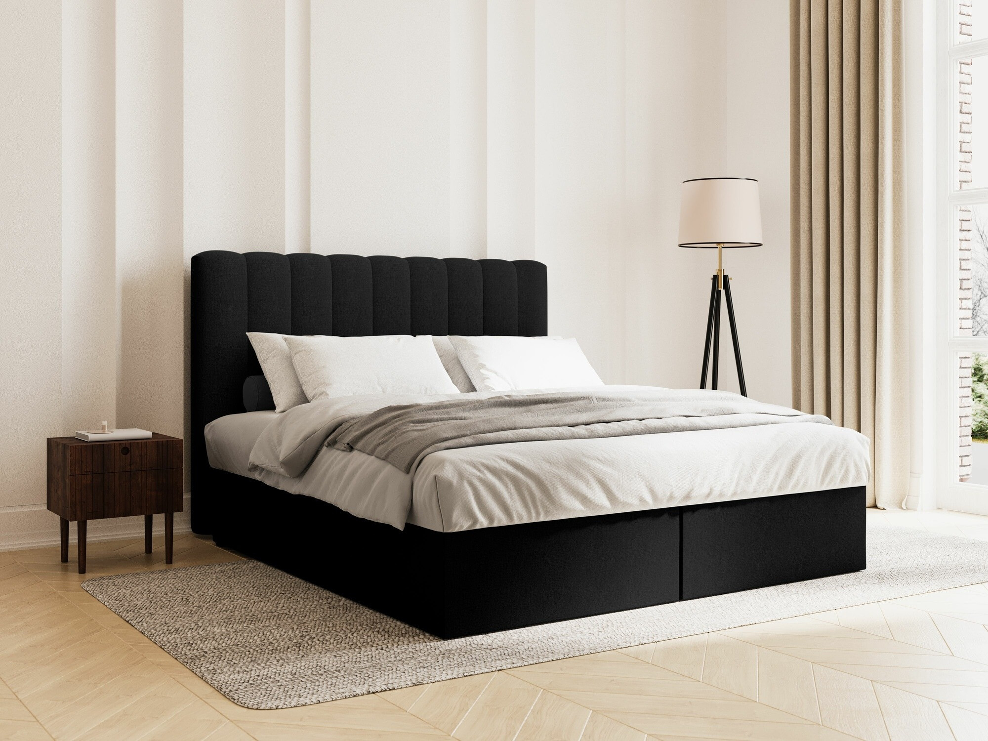 Boxspring postelja Beckley 113 (Moly 99)