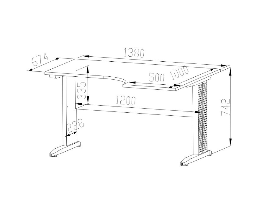Pisalna miza Tolbelo 108