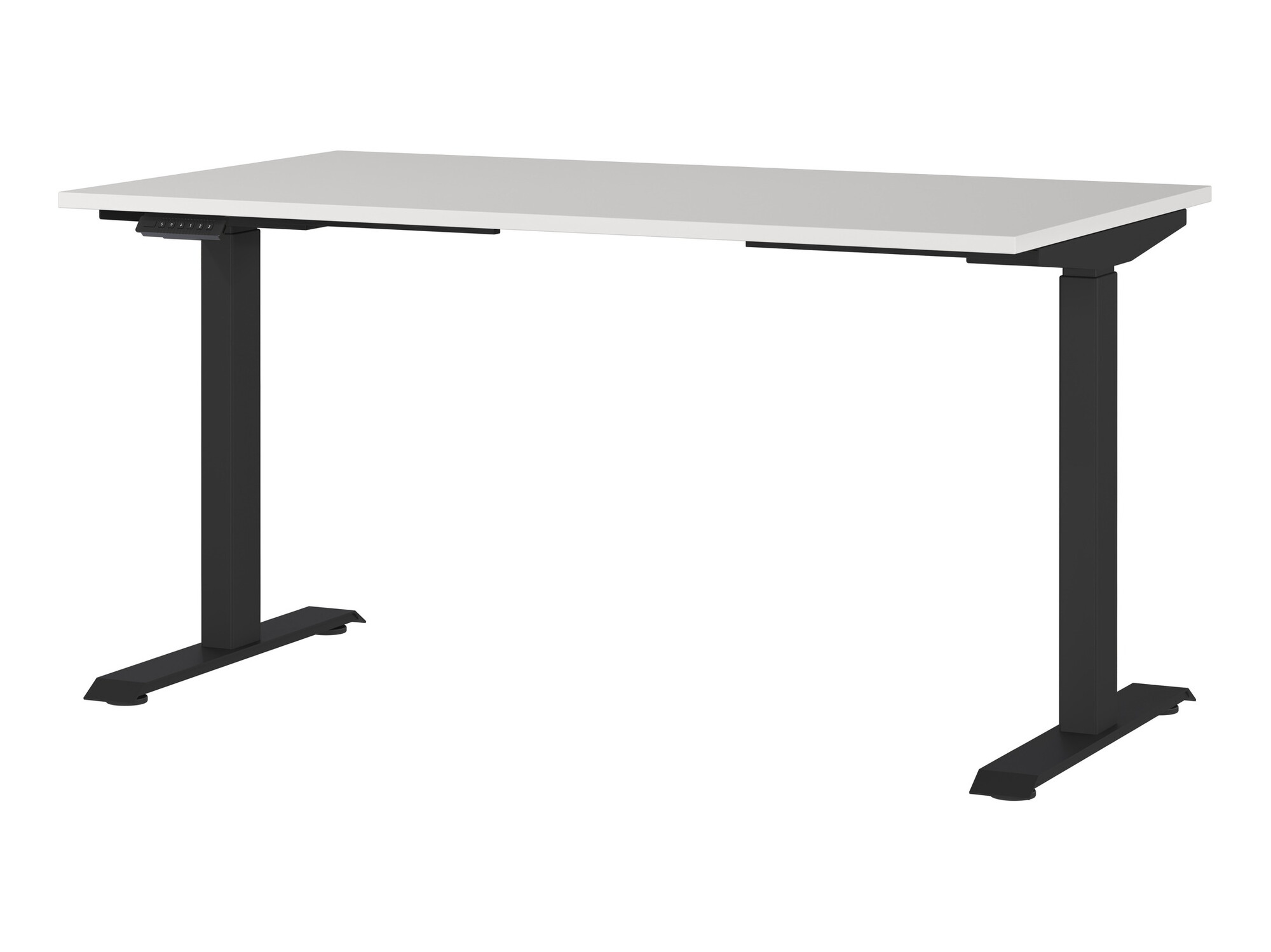 Dvižna pisalna miza Eliromo 117 (Svetlo siva + Črna)