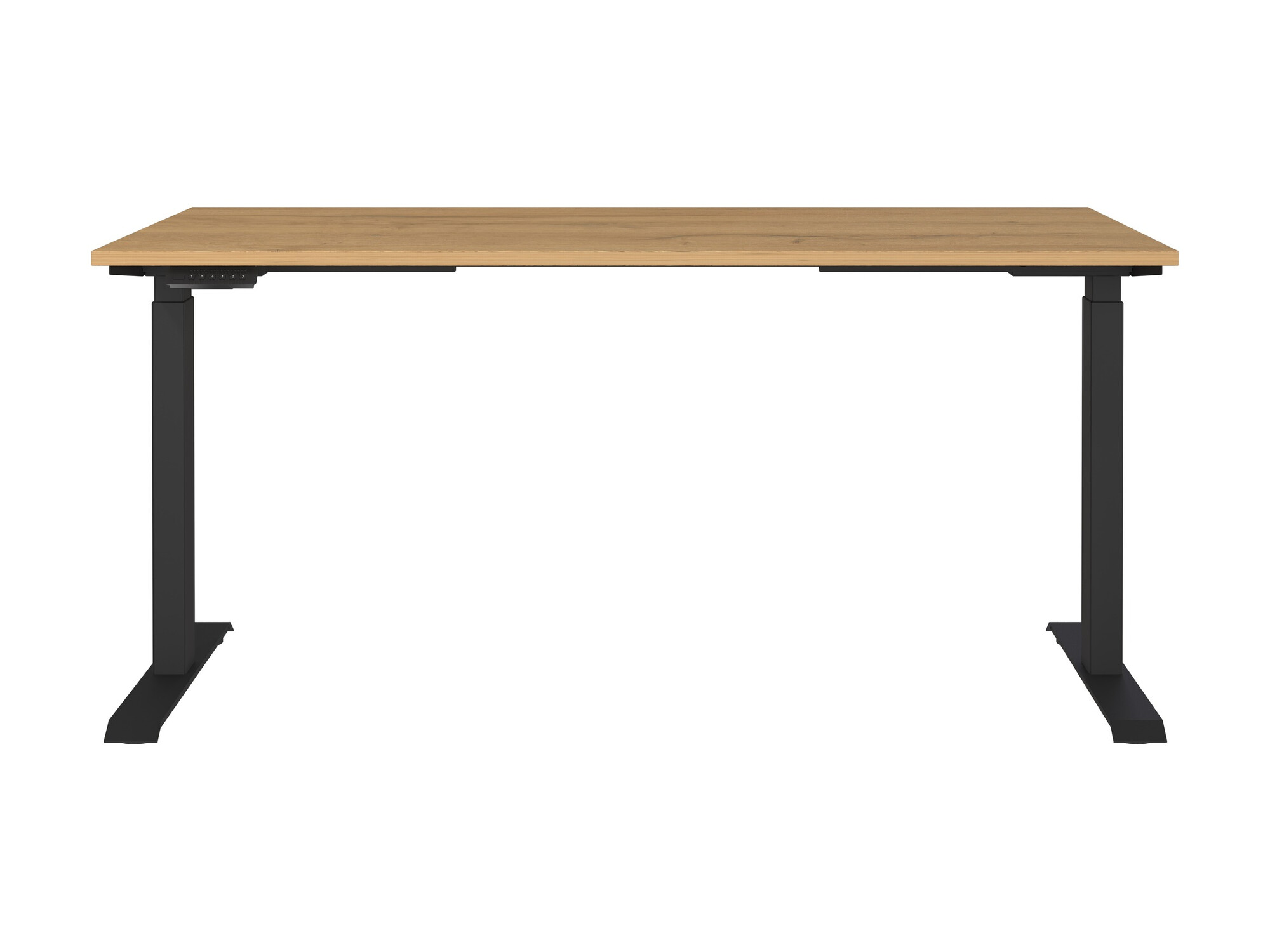 Dvižna pisalna miza Eliromo 119 (Hrast Grandson + Črna)