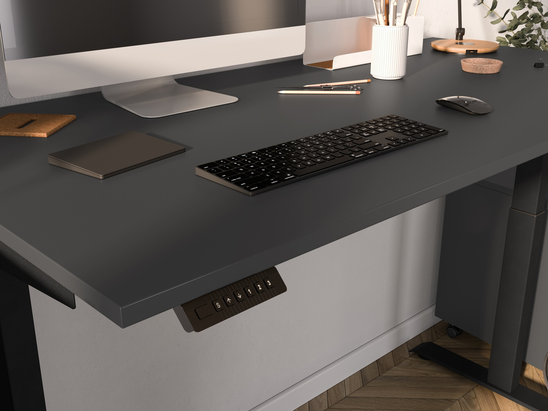 Dvižna pisalna miza Feltoru 114 (Grafit)