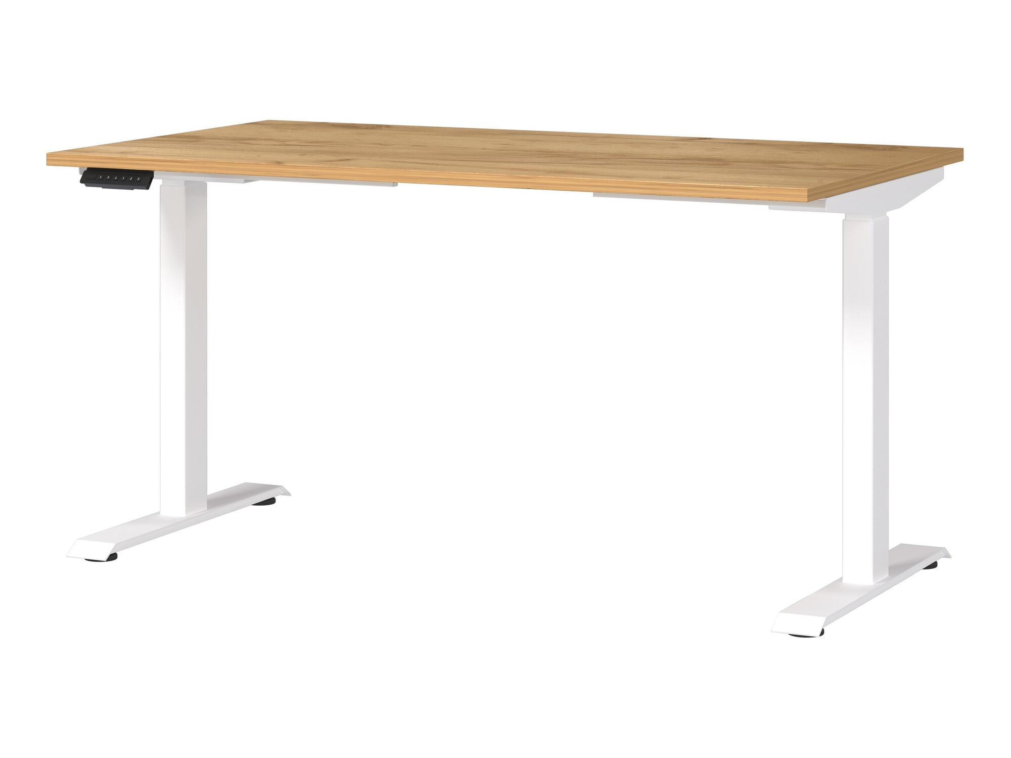 Dvižna pisalna miza Sacramento 415 (Navarra hrast + Bela)