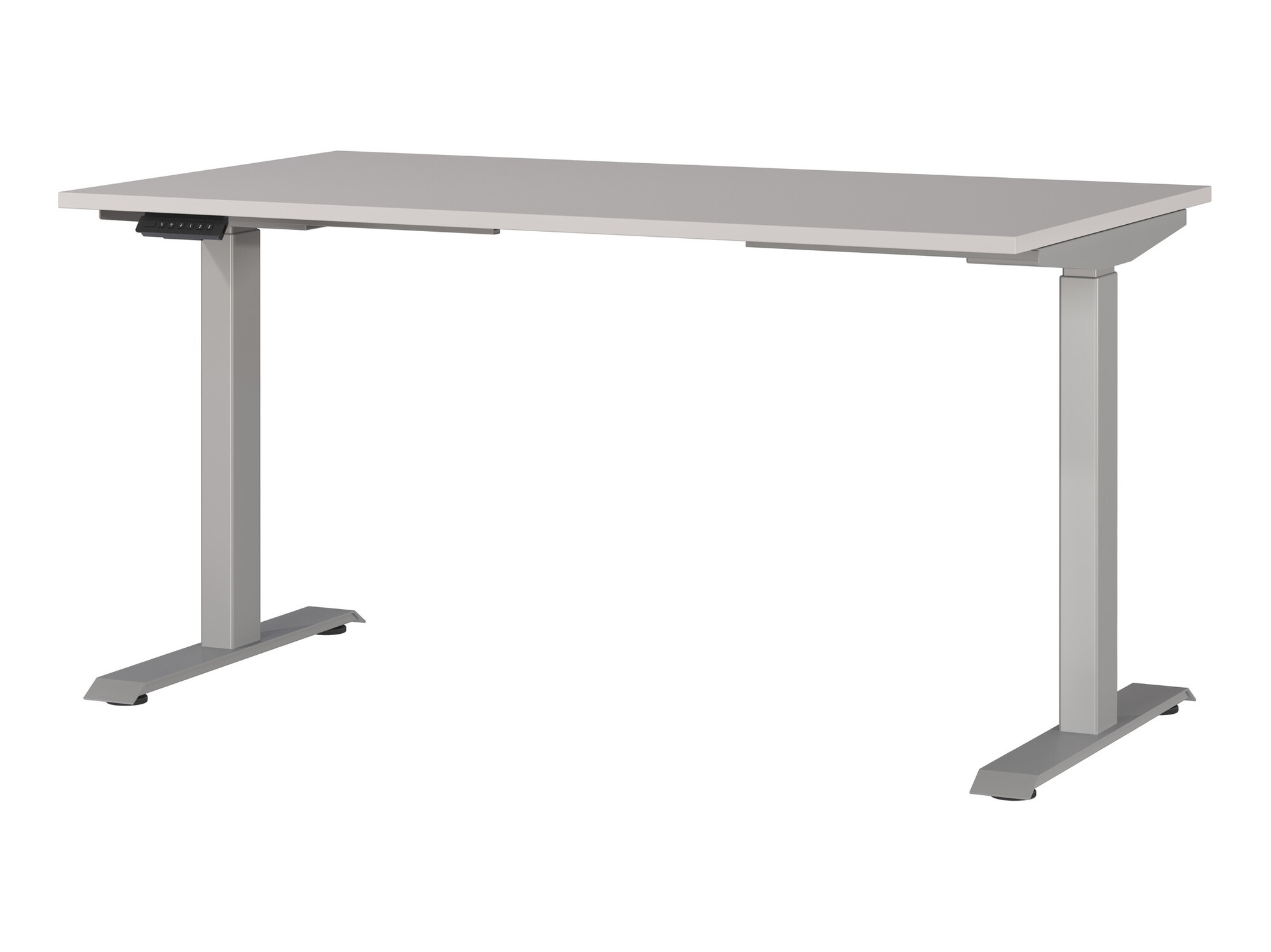 Dvižna pisalna miza Sacramento 415 (Siva + Srebrna)