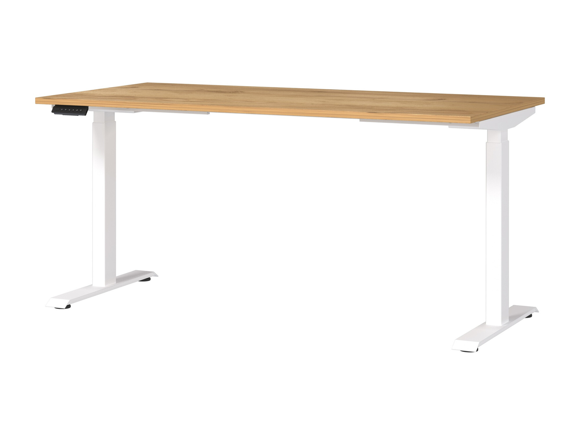 Dvižna pisalna miza Sacramento 416 (Navarra hrast + Bela)