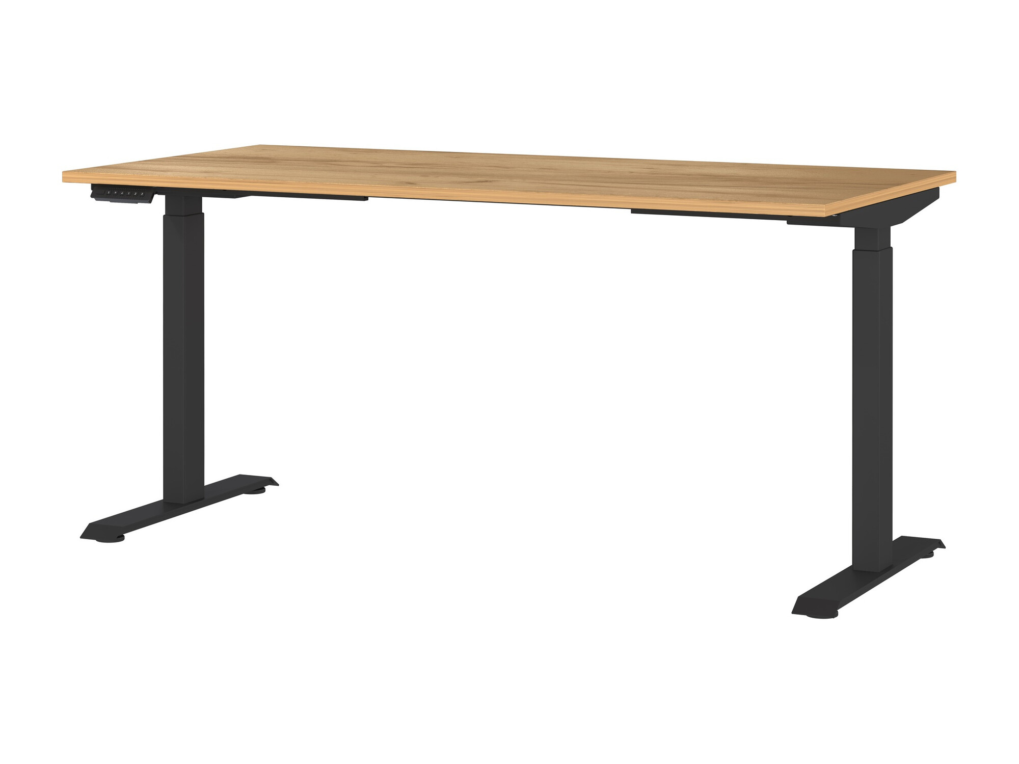 Dvižna pisalna miza Sacramento 416 (Navarra hrast + Črna)