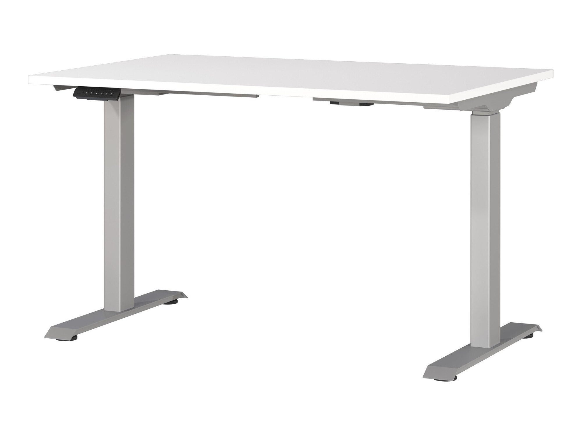 Dvižna pisalna miza Sacramento 417 (Bela + Srebrna)