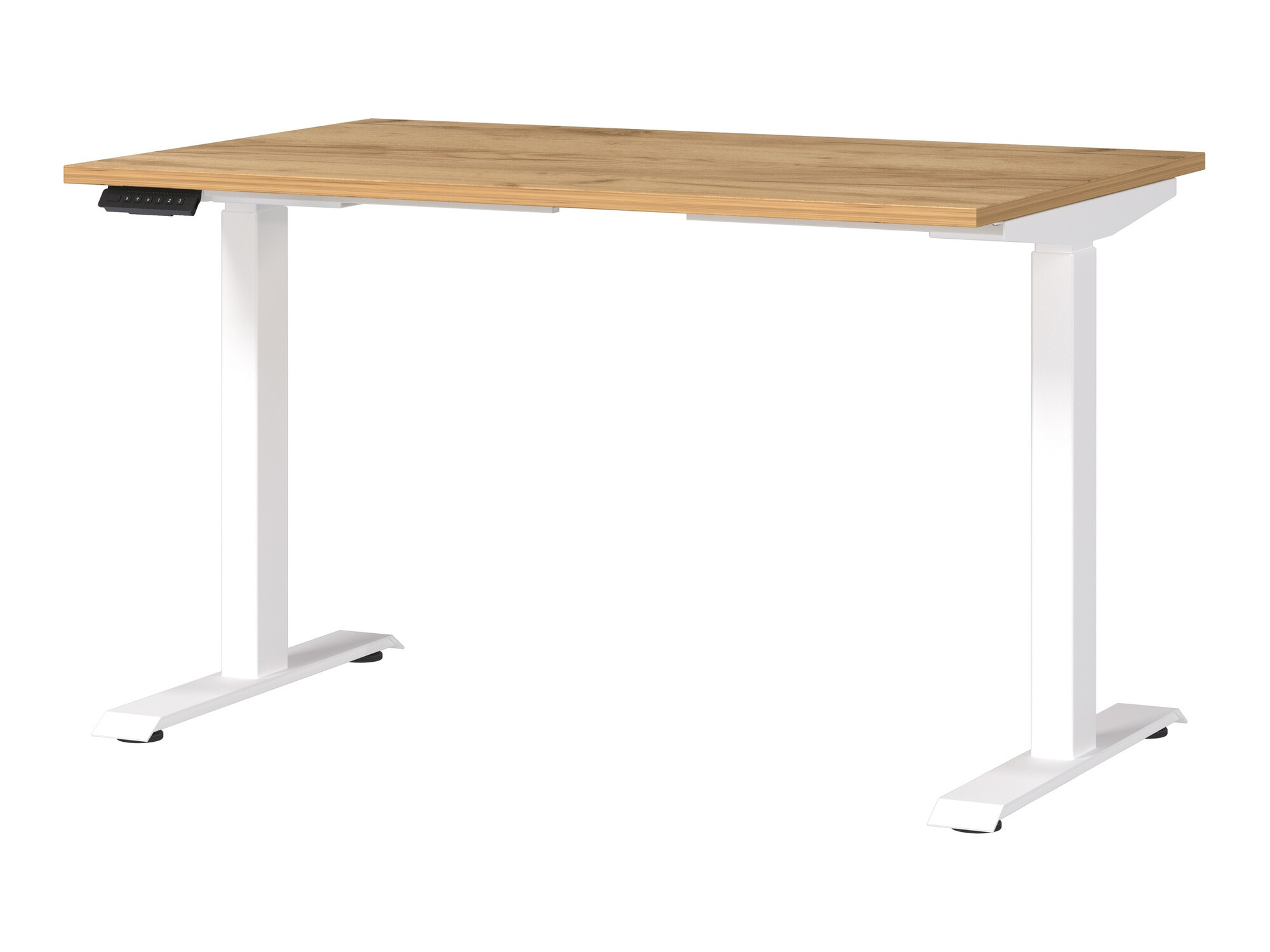 Dvižna pisalna miza Sacramento 417 (Navarra hrast + Bela)