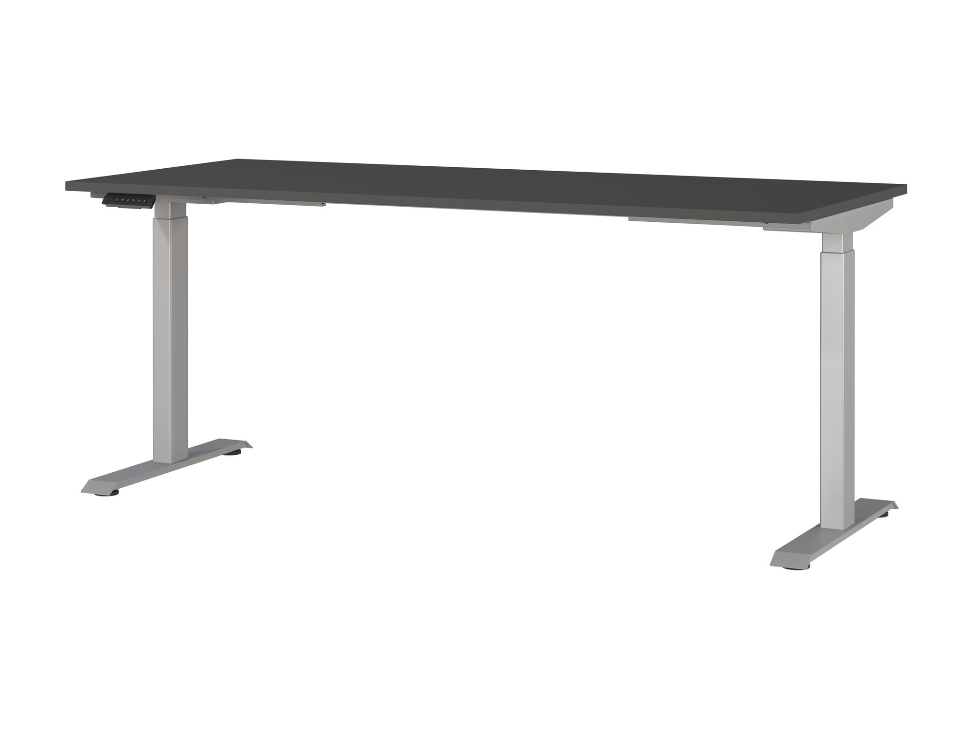 Dvižna pisalna miza Sacramento 418 (Grafit + Srebrna)