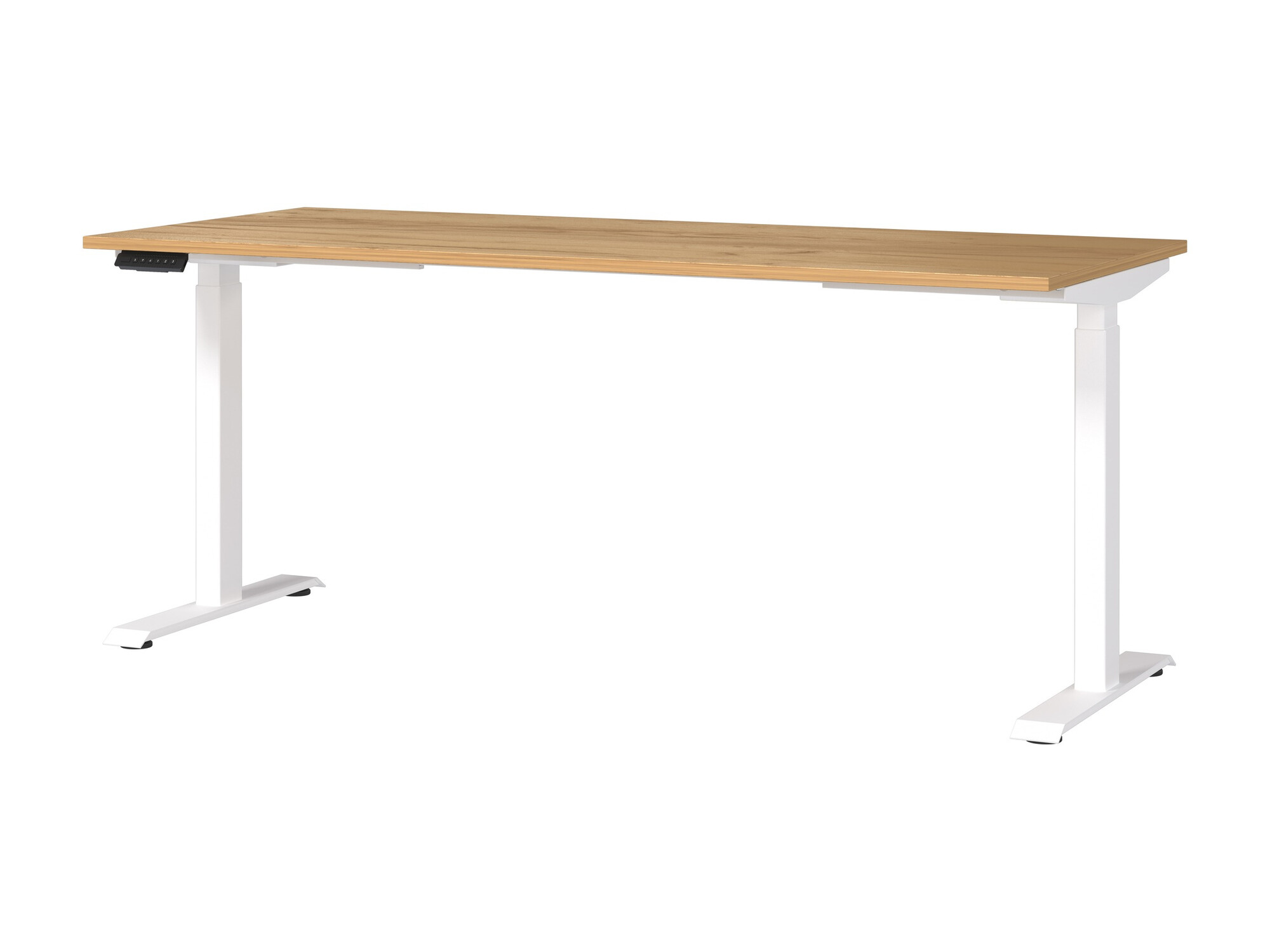 Dvižna pisalna miza Sacramento 418 (Navarra hrast + Bela)