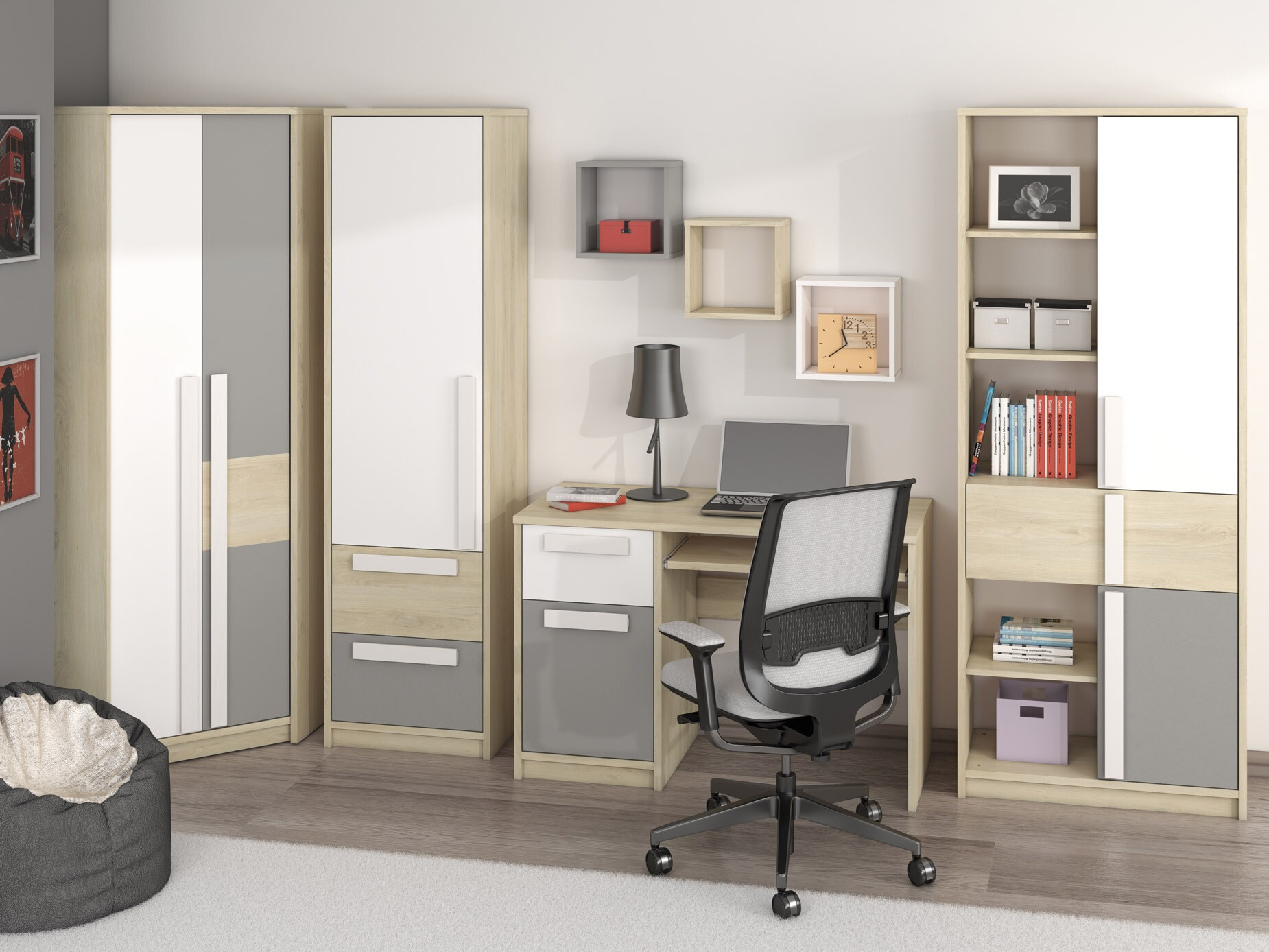 Komplet pohištva za otroško sobo Tivruve 118