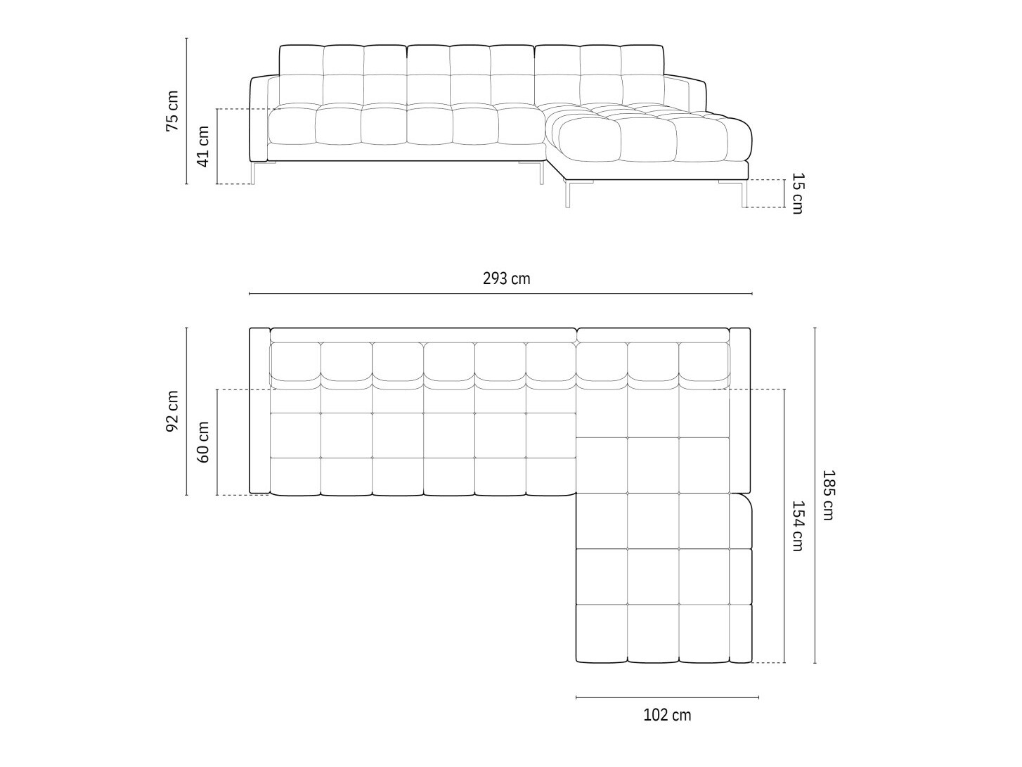 Kotna garnitura Lormelo 103 (Desno)