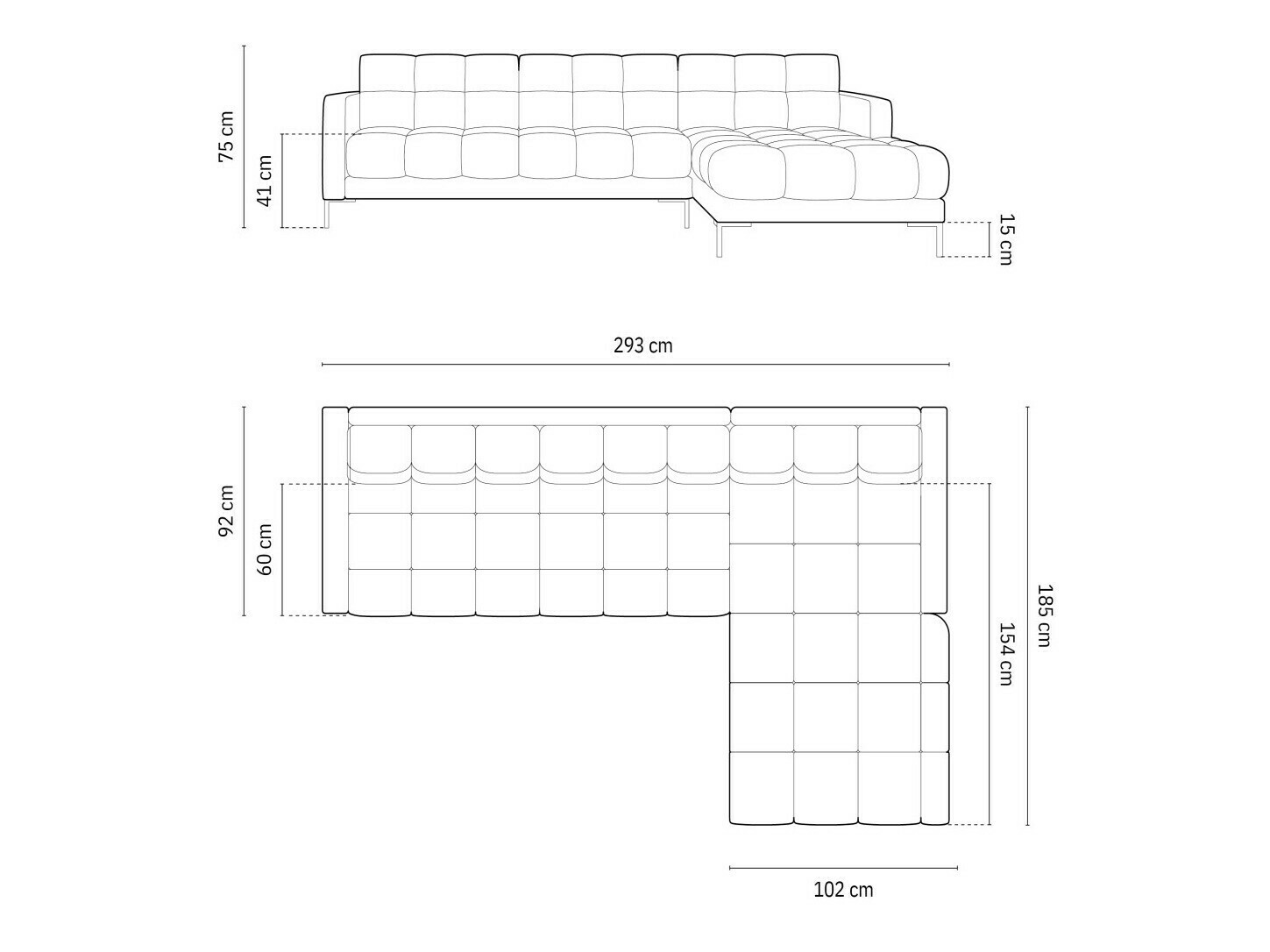 Kotna garnitura Lormelo 103 (Desno)