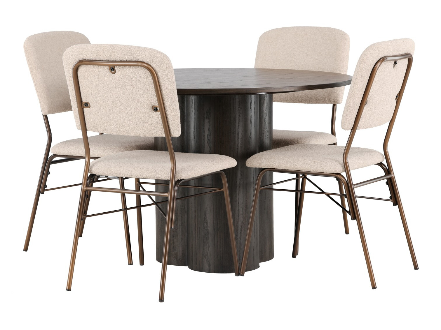 Jedilniški komplet Dallas 4606 (Temni oreh)