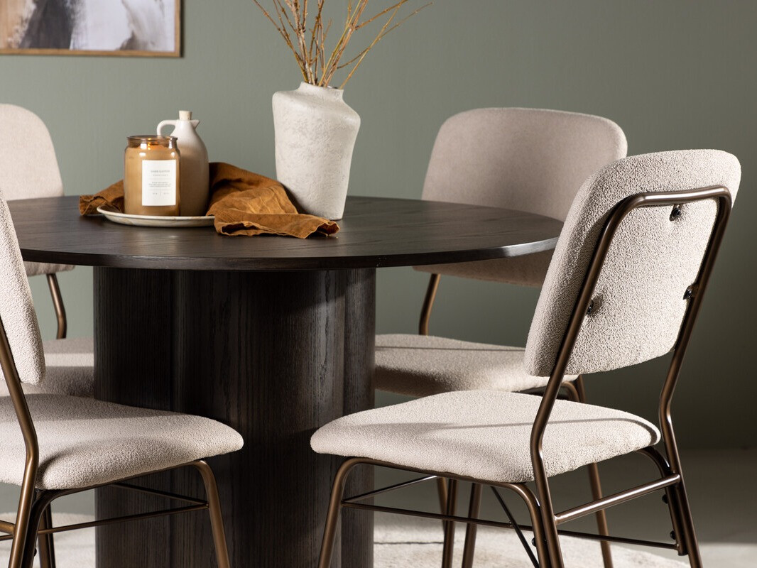 Jedilniški komplet Dallas 4606 (Temni oreh)