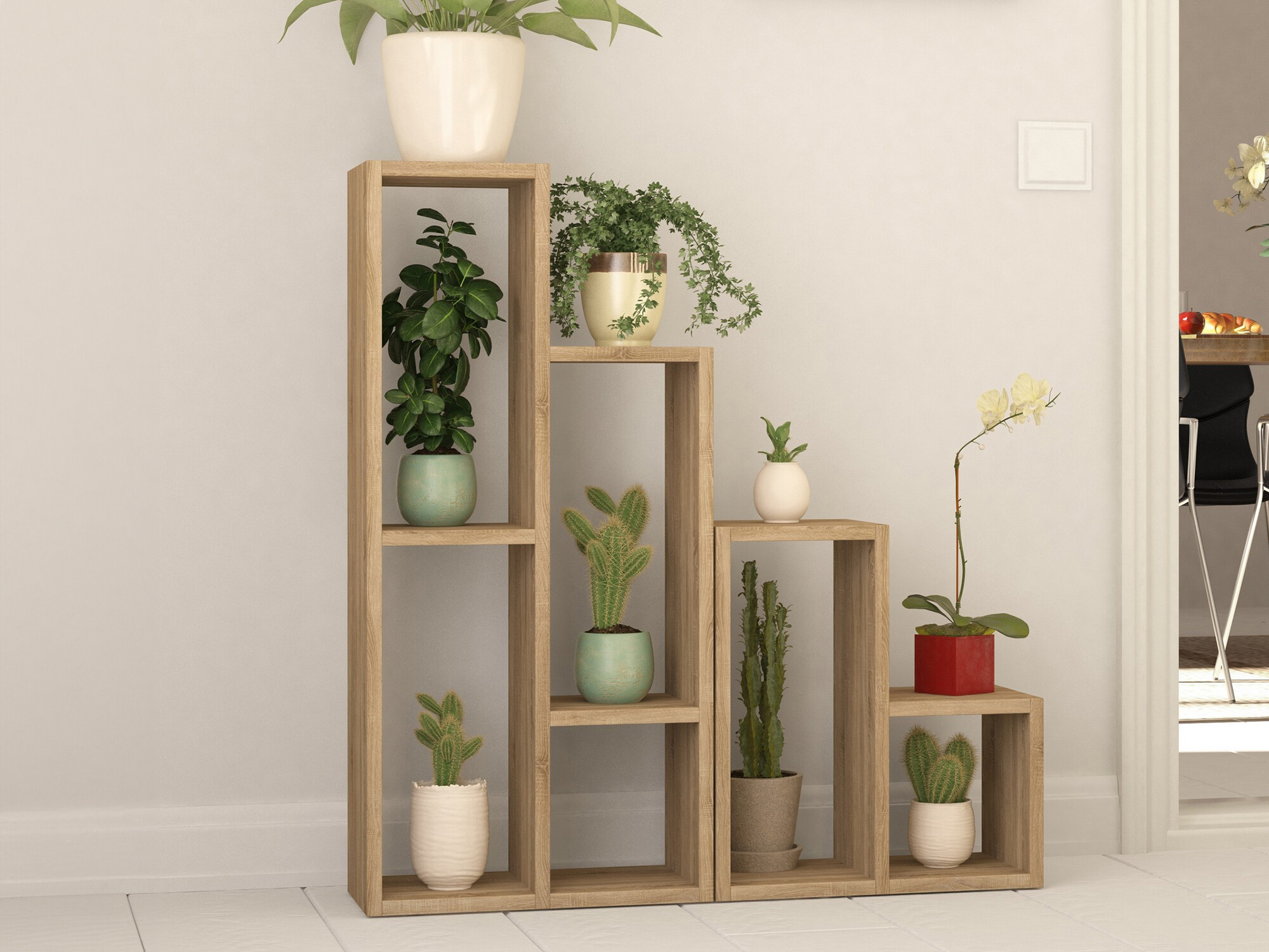 Komplet polic Kailua 1091 (Hrast)