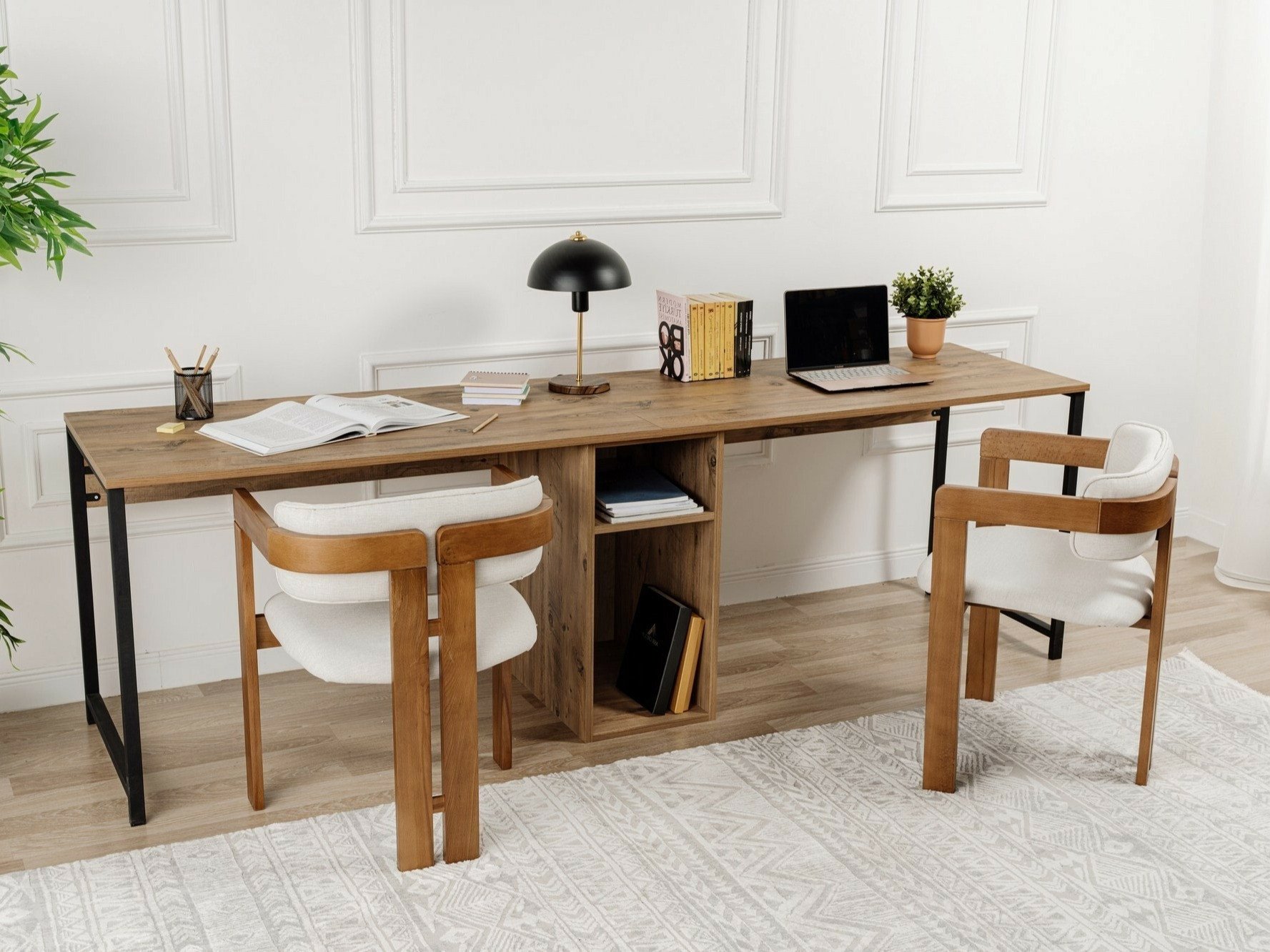 Pisalna miza Novato 101 (Bor + Črna)