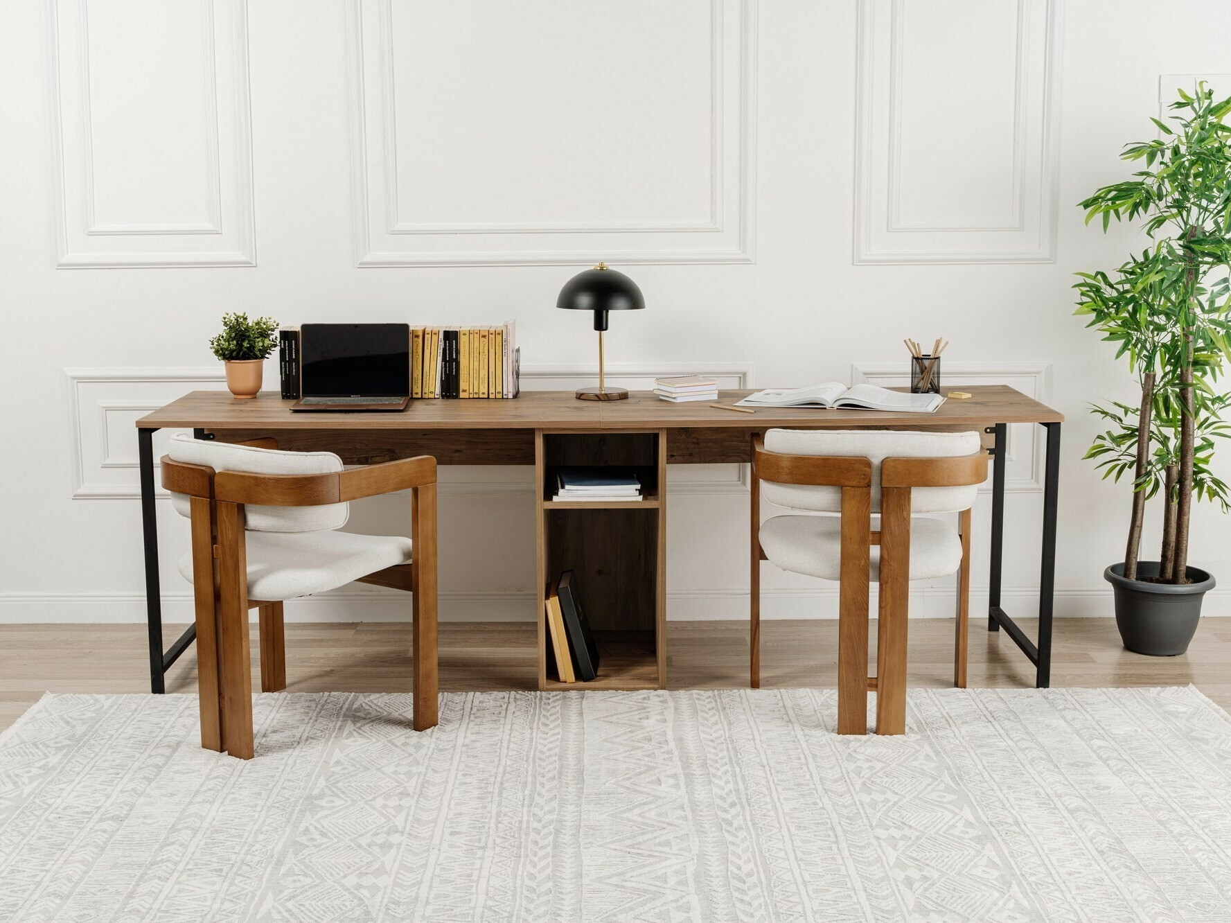 Pisalna miza Novato 101 (Bor + Črna)