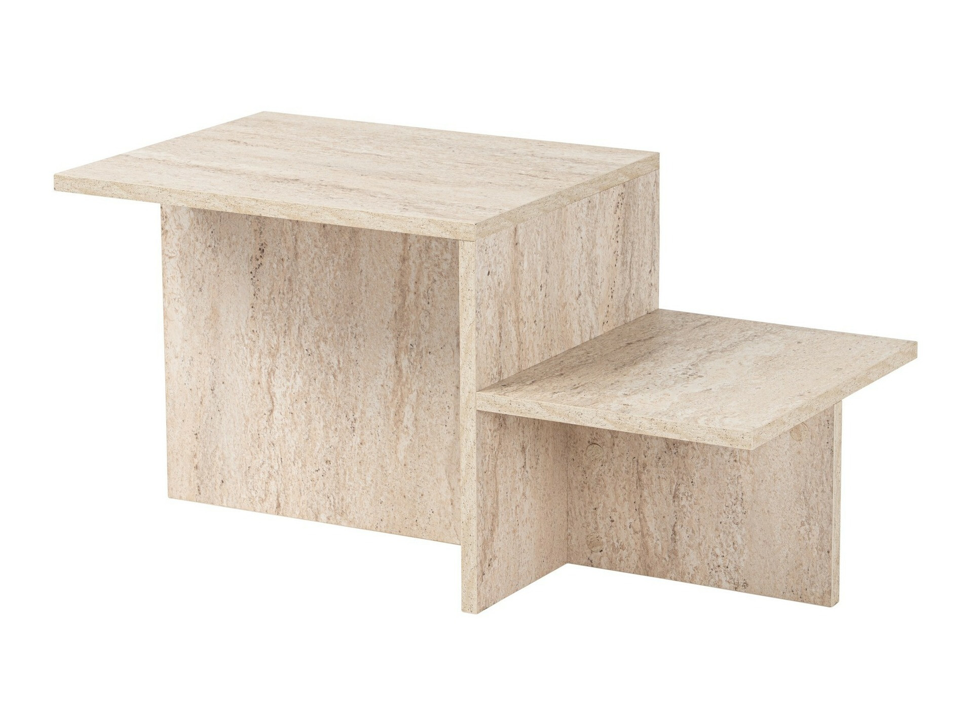 Klubska mizica Novato 104 (Svetel travertin)