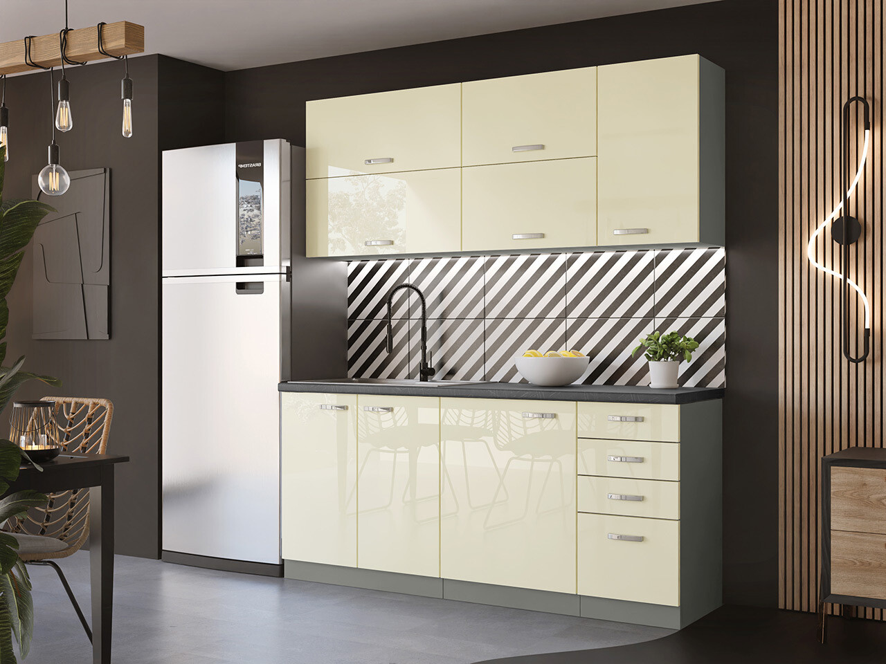 Modularni kuhinjski komplet Multi Cream 124