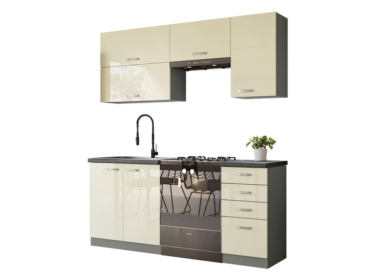 Modularni kuhinjski komplet Multi Cream 125