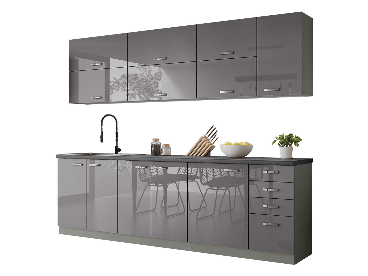 Modularni kuhinjski komplet Multi Grey 123