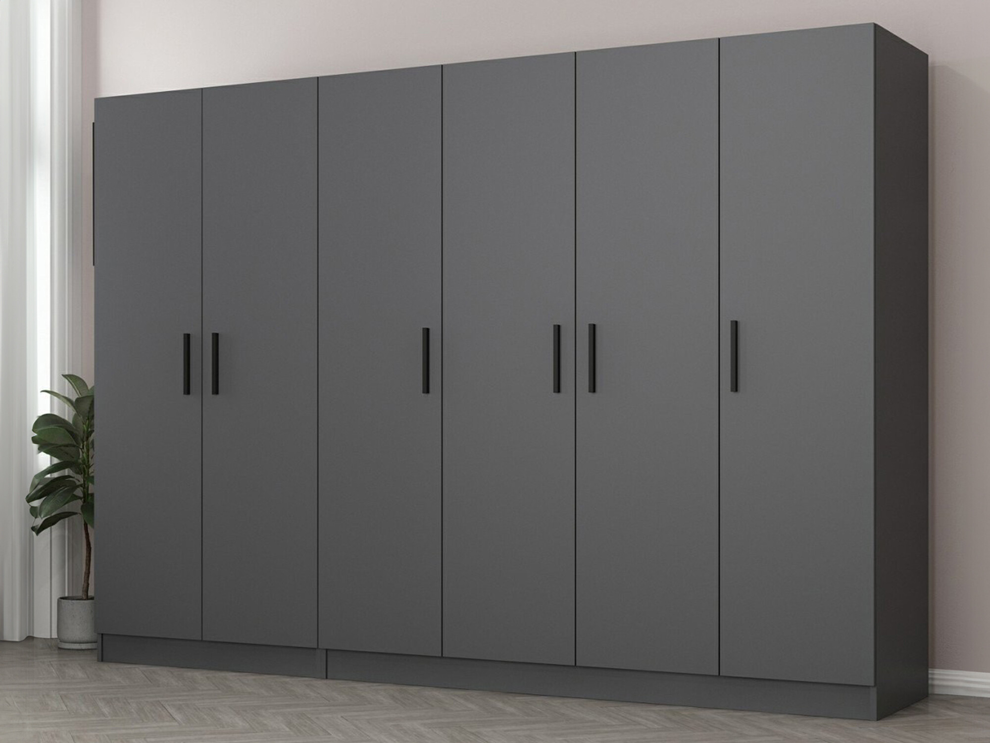 Garderobna omara Kailua L161 (Antracit)