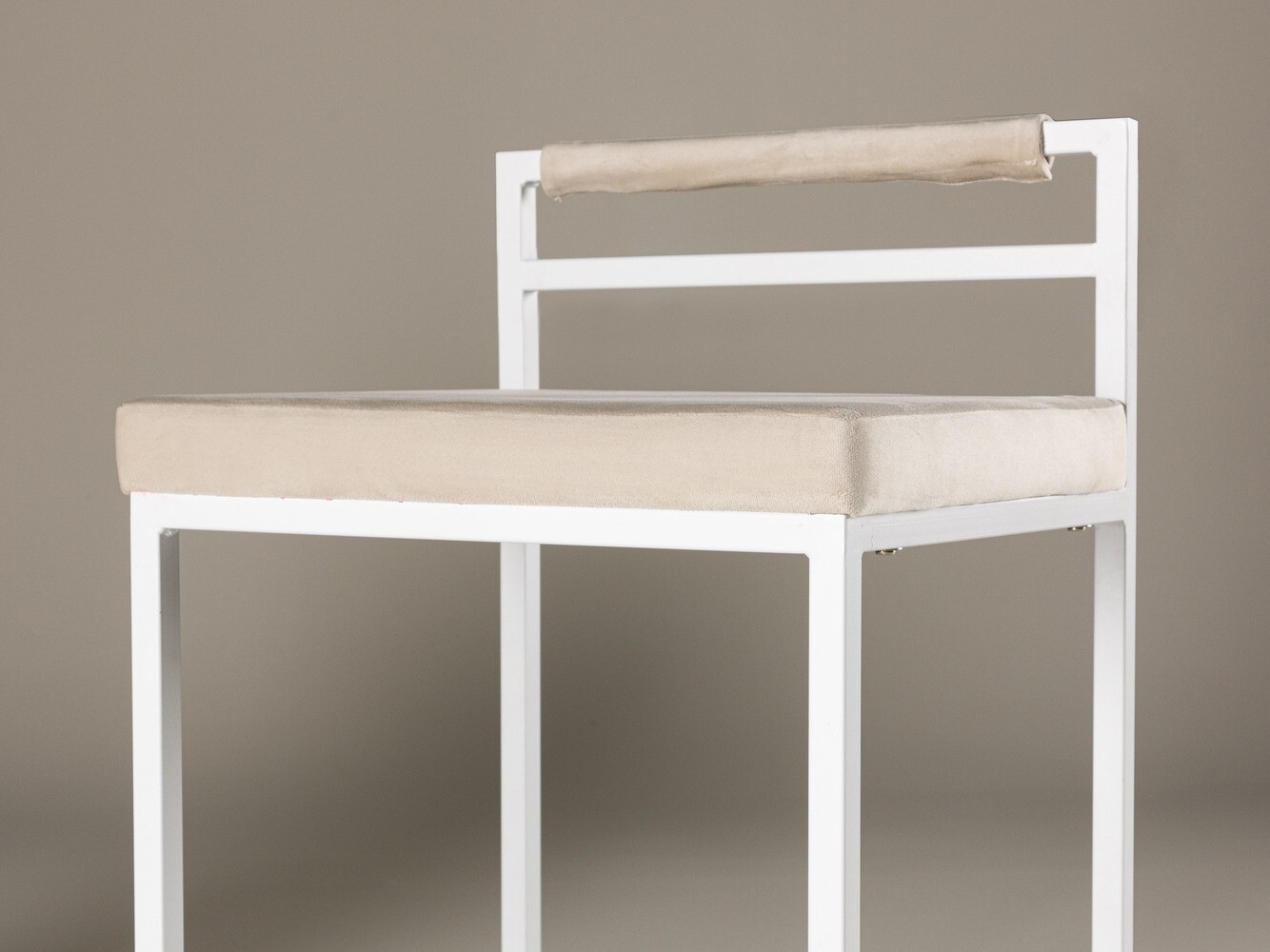 Srednje visok barski stol Dallas 4519 (Bela + Bež)