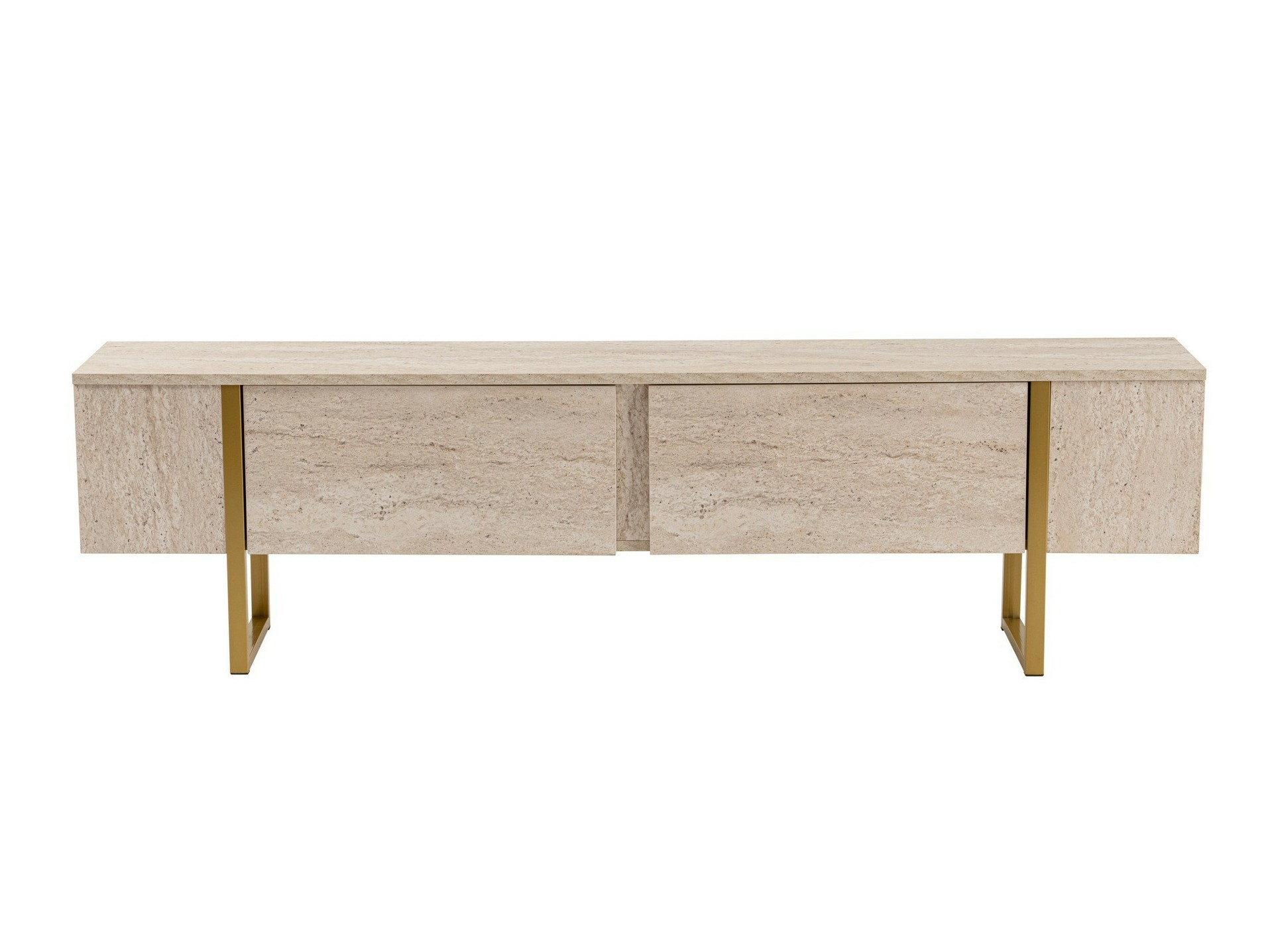 TV-omarica Novato 105 (Svetla Travertine + Zlata)