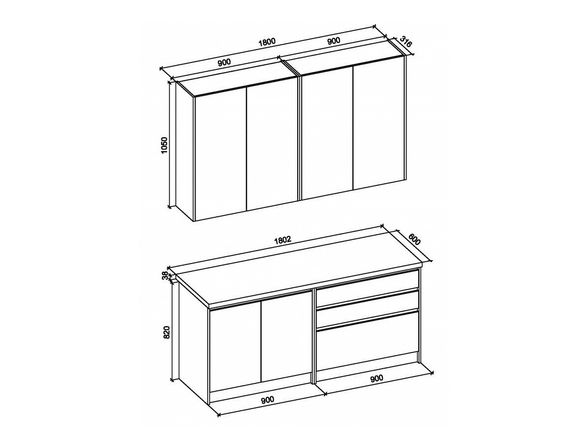 Kuhinjski blok Houston 1869