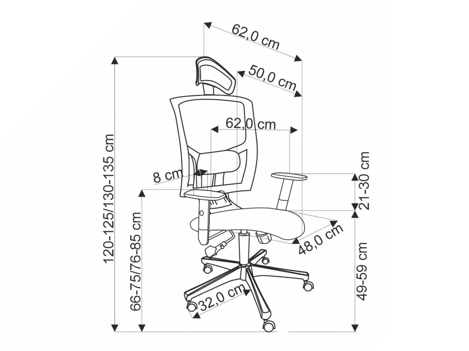 Pisarniški stol Houston 1865