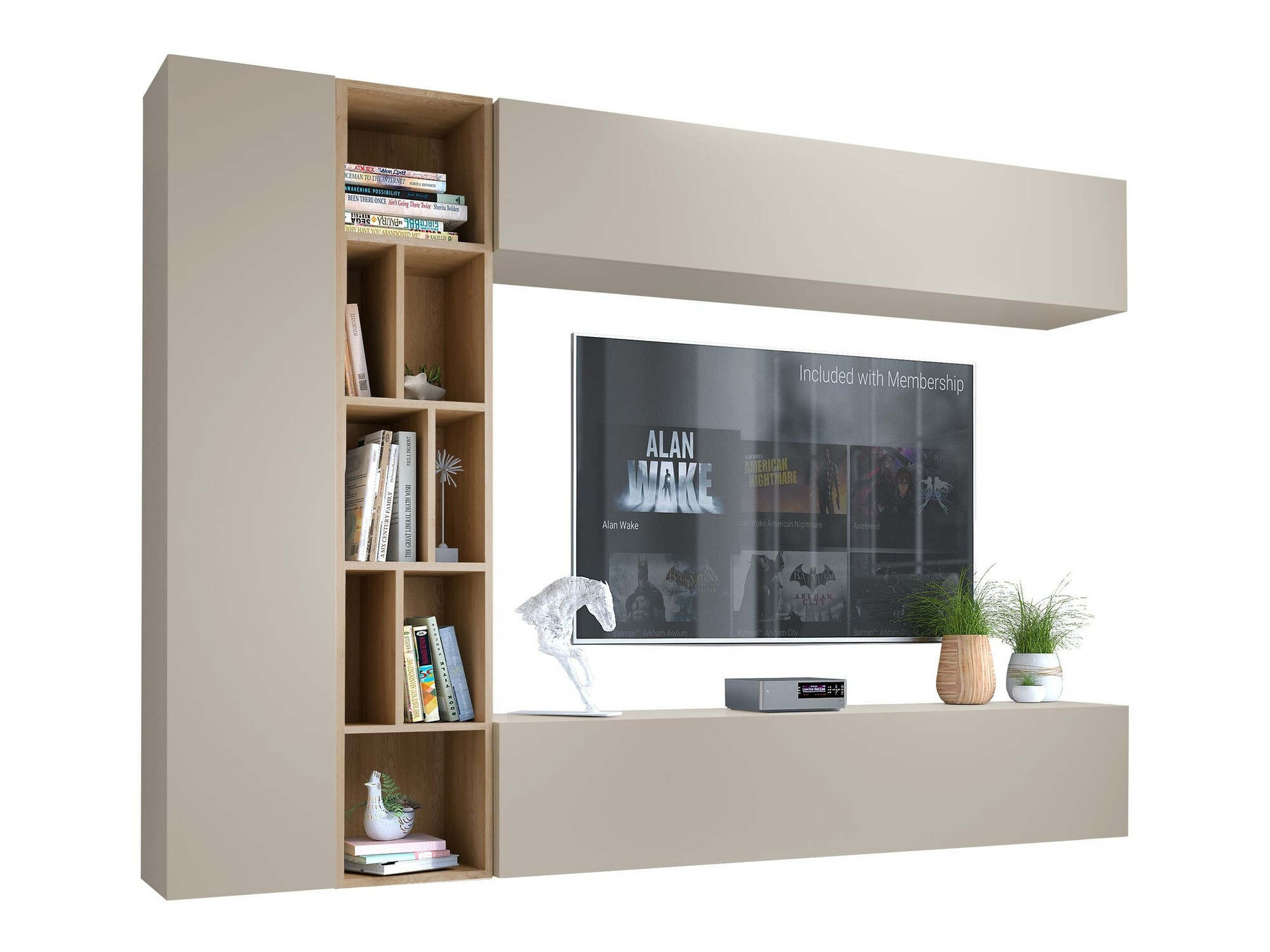 Komplet za dnevno sobo Comfivo Natura (Kašmir + Artisan hrast)